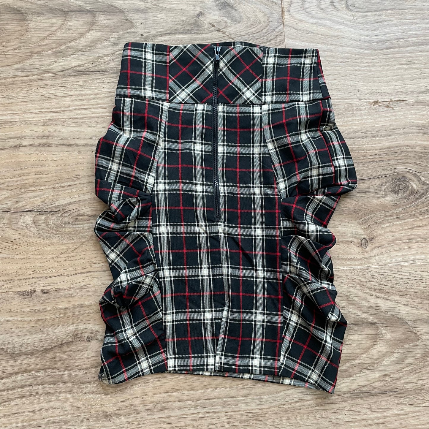 90s tartan pencil skirt