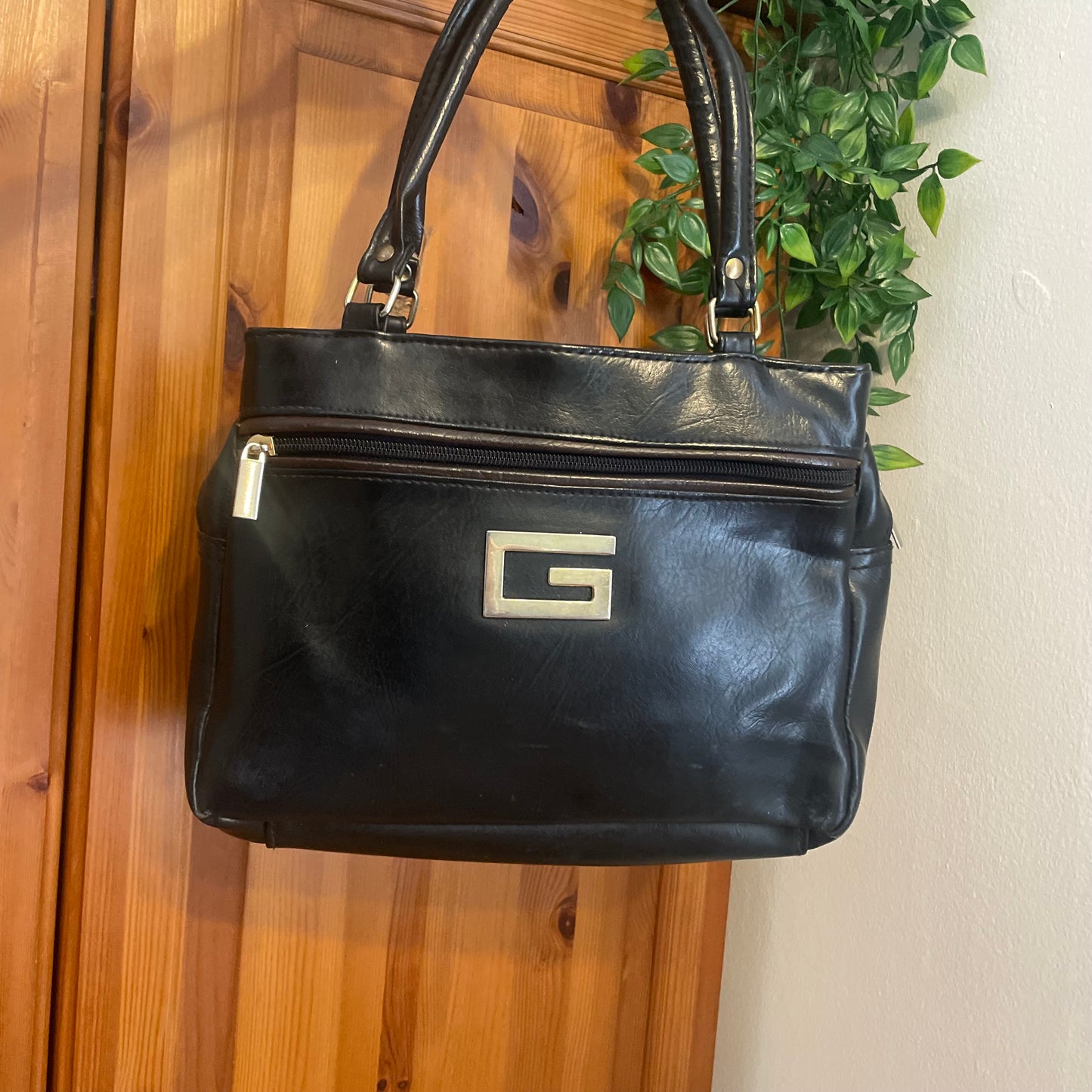 90s Black Leather Bag