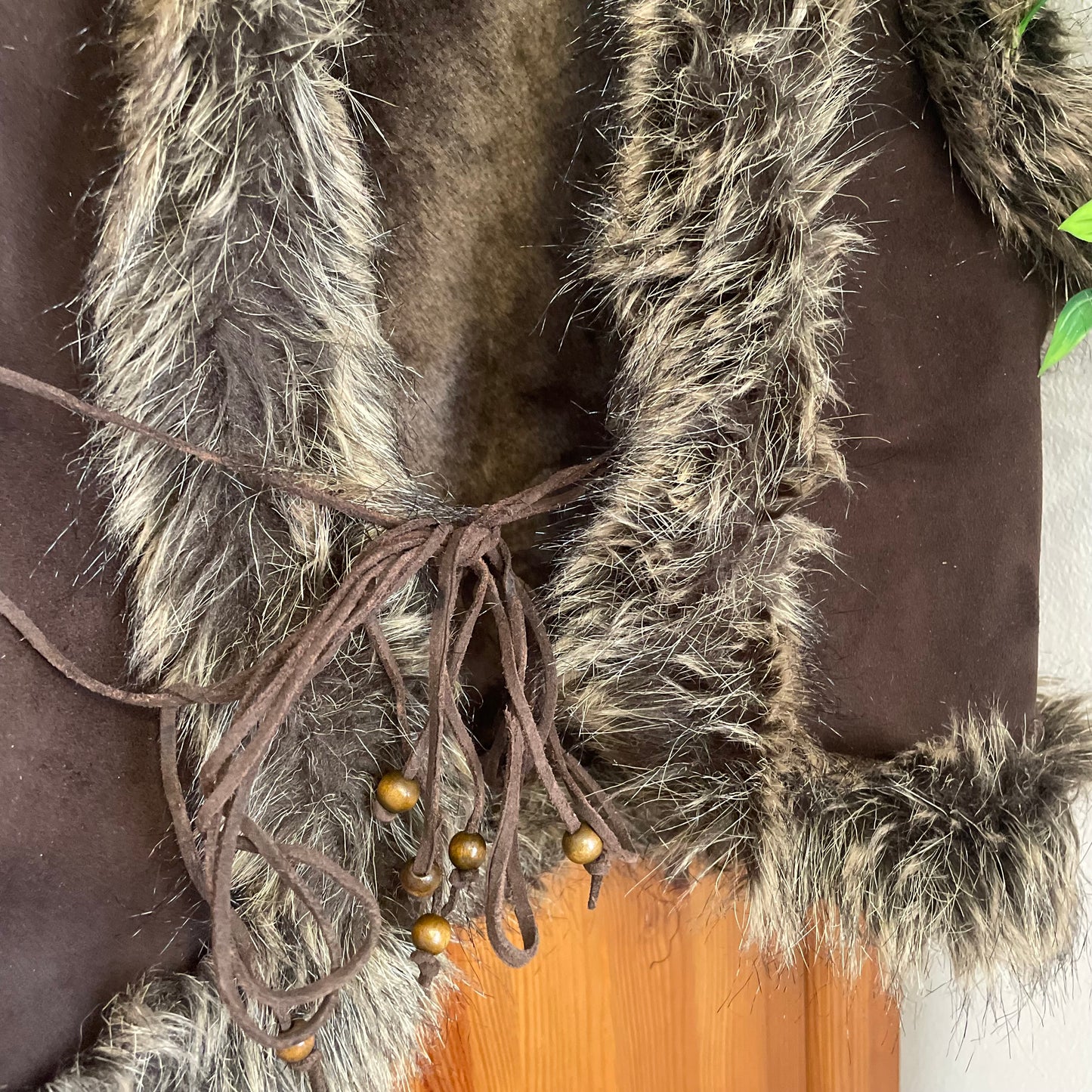 Y2K Faux Fur cropped waistcoat