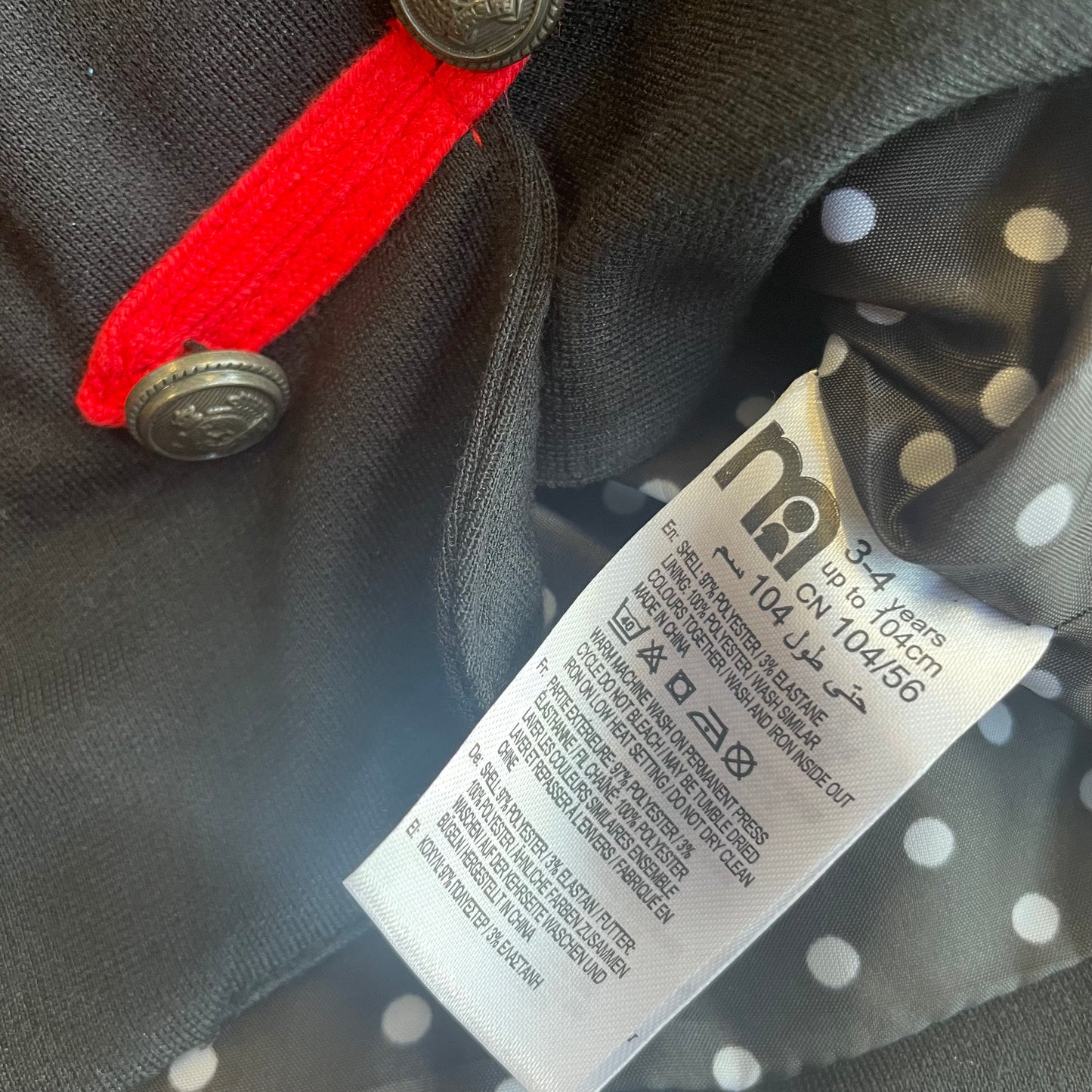 Girls soldier style jacket