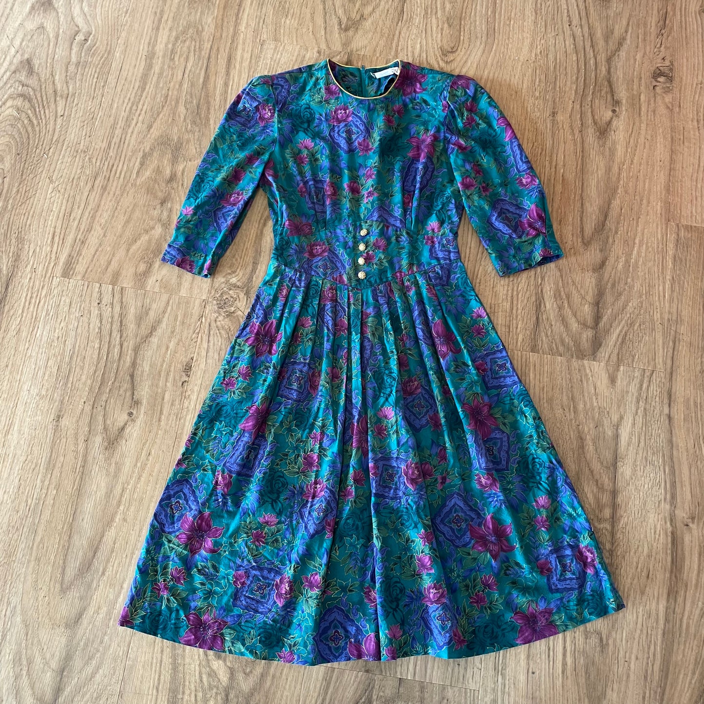 80s Floral Dress