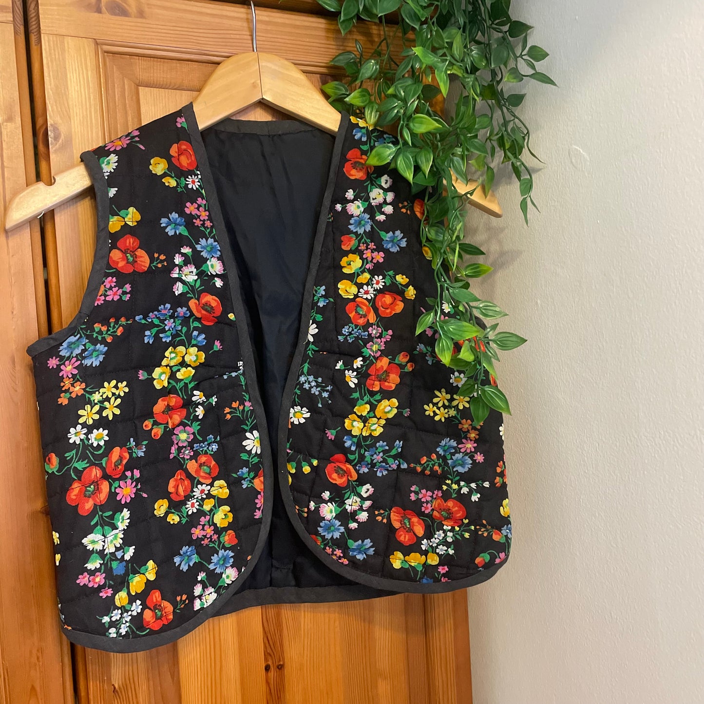 Floral Quilted Vest Waistcoat