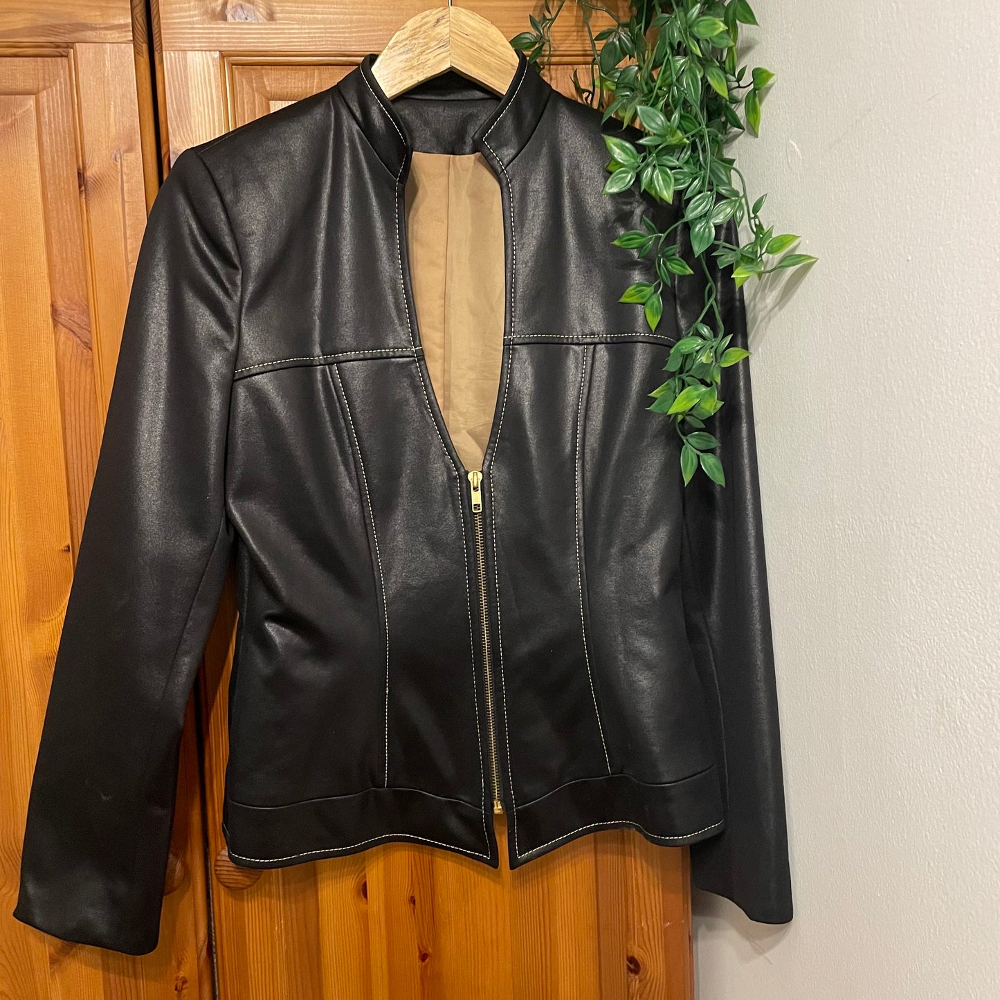 90s Leather Look Jacket