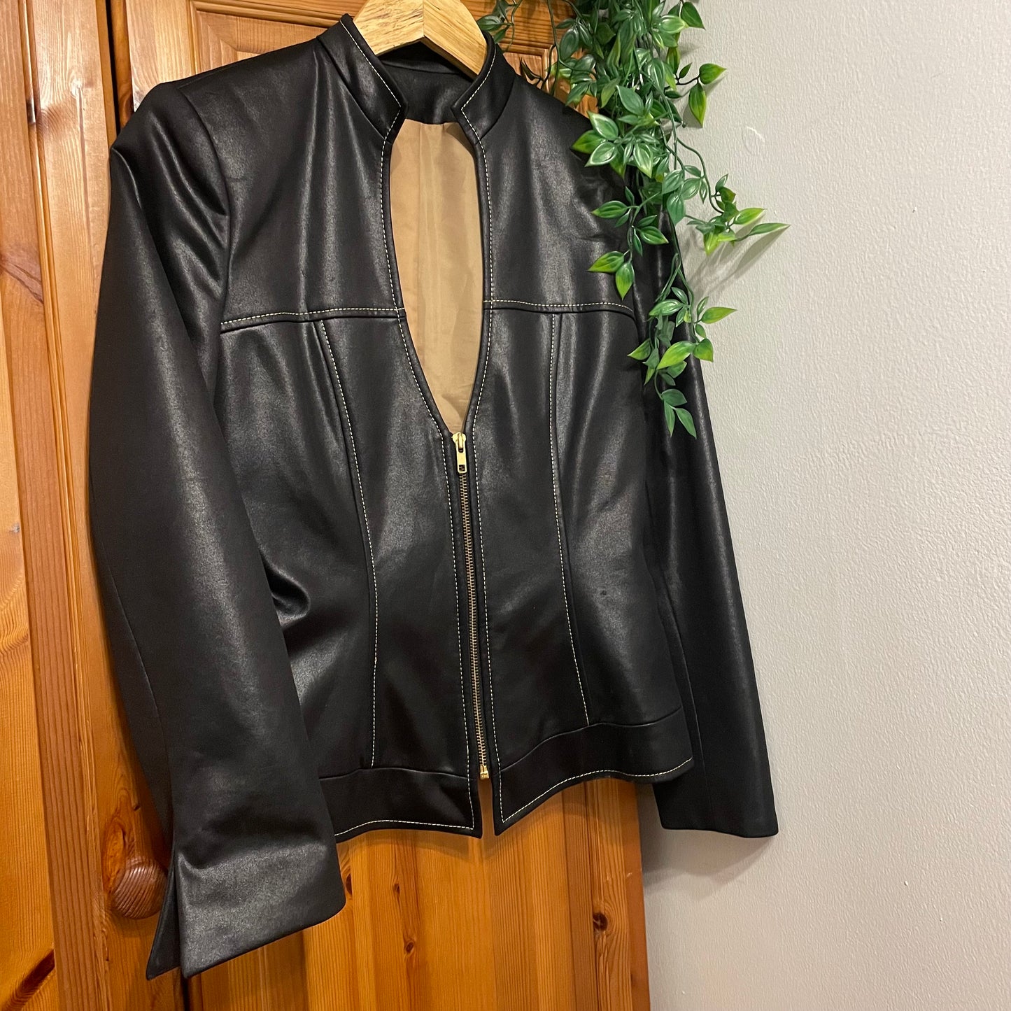 90s Leather Look Jacket