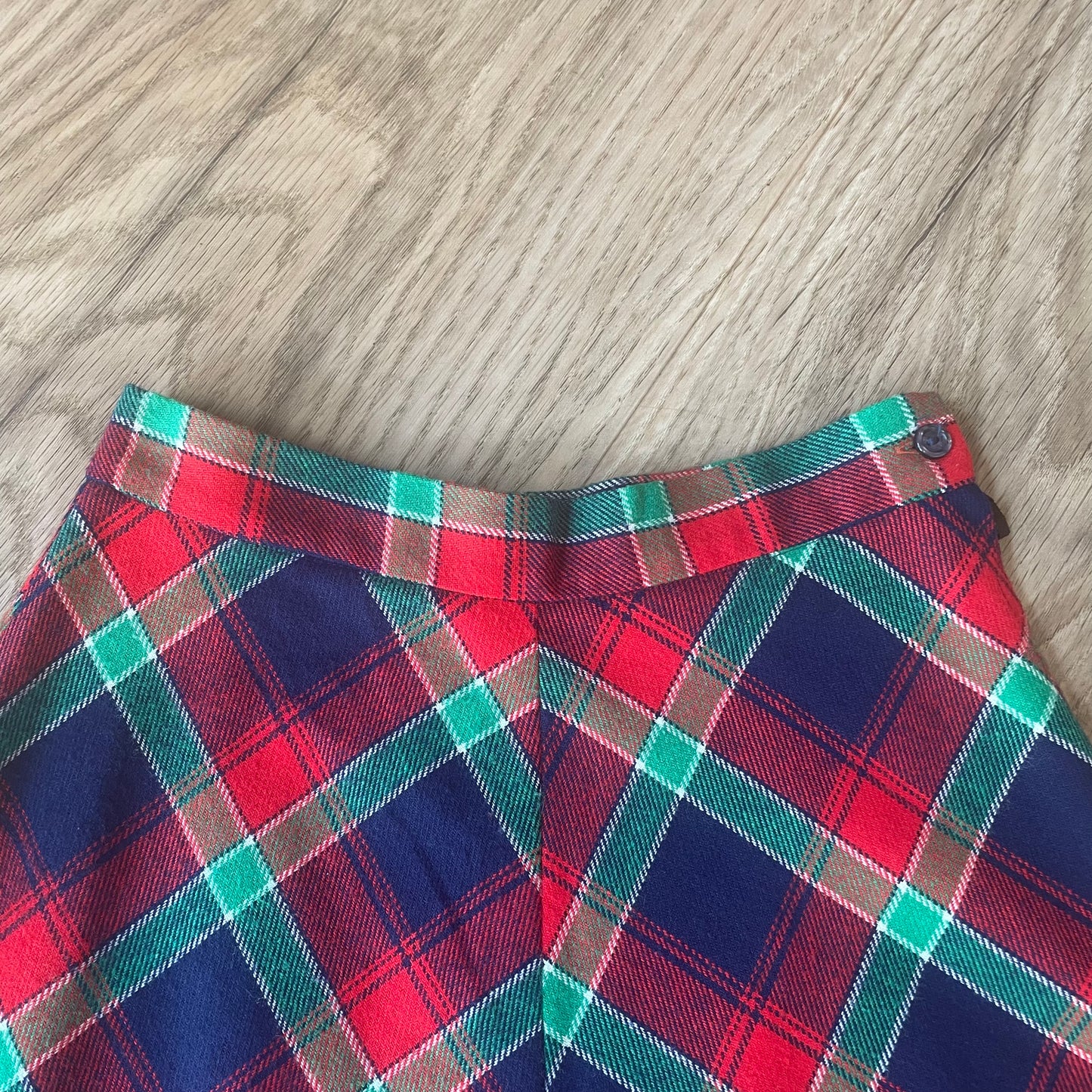 70s tartan mini skirt