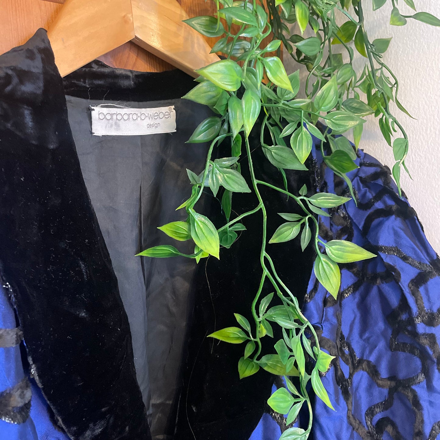 80s Velvet Detail Jacket