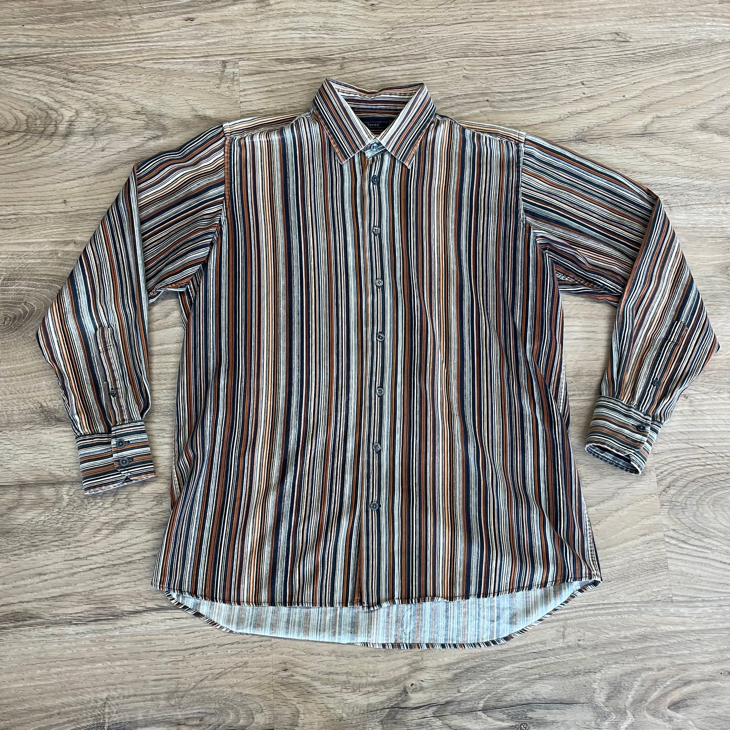 Striped cord shirt