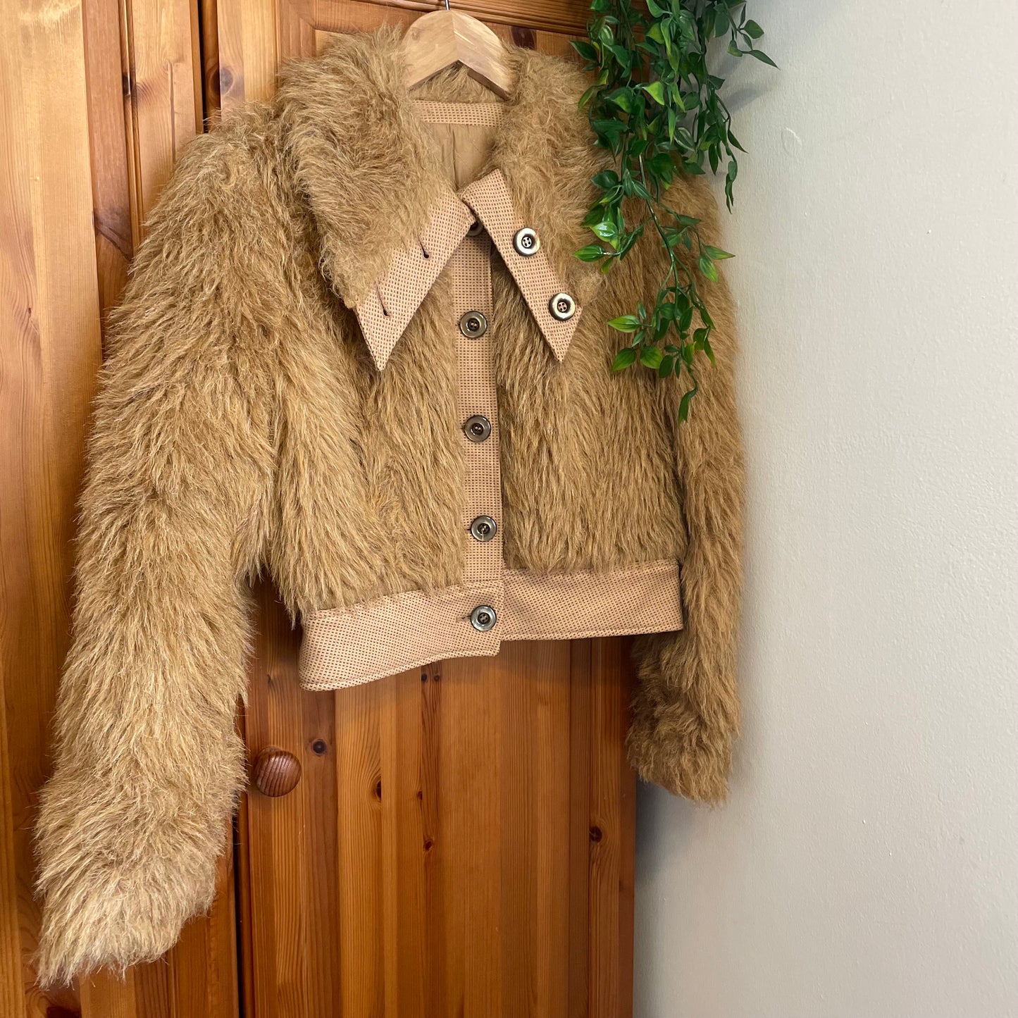 70s faux fur coat