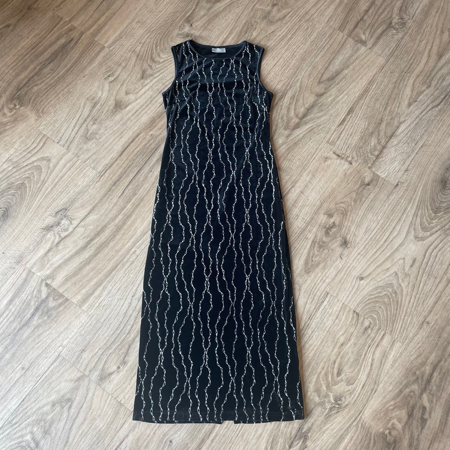 Velvet glitter maxi dress