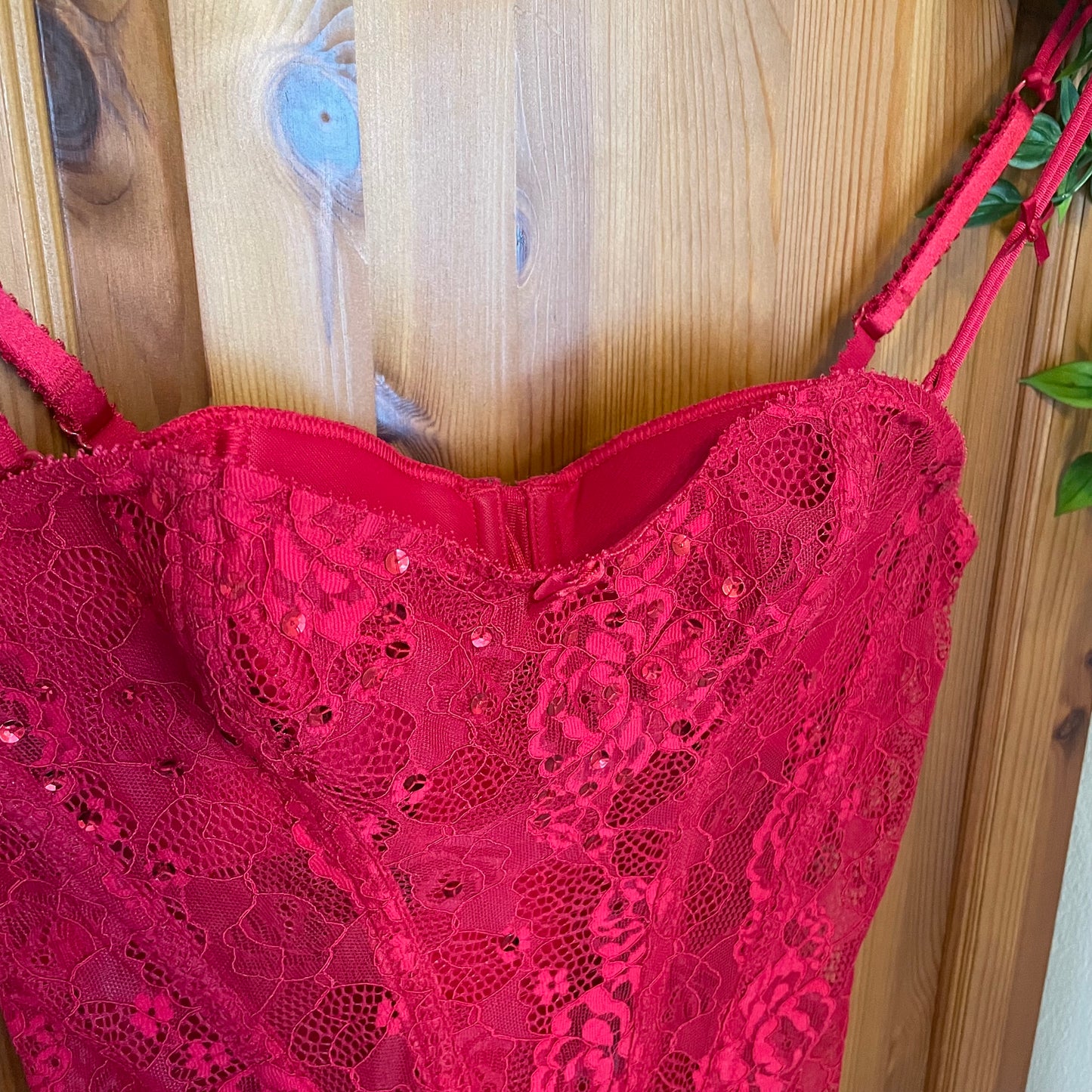 Y2K Lace / Beaded Corset Top