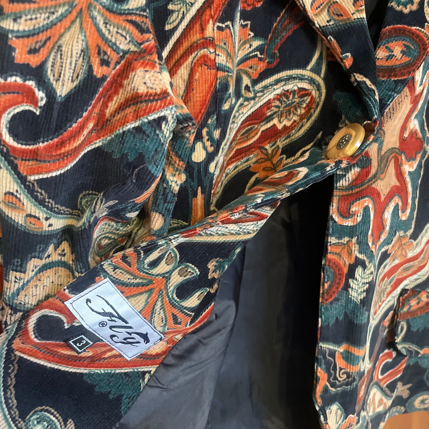 Paisley Corduroy Jacket