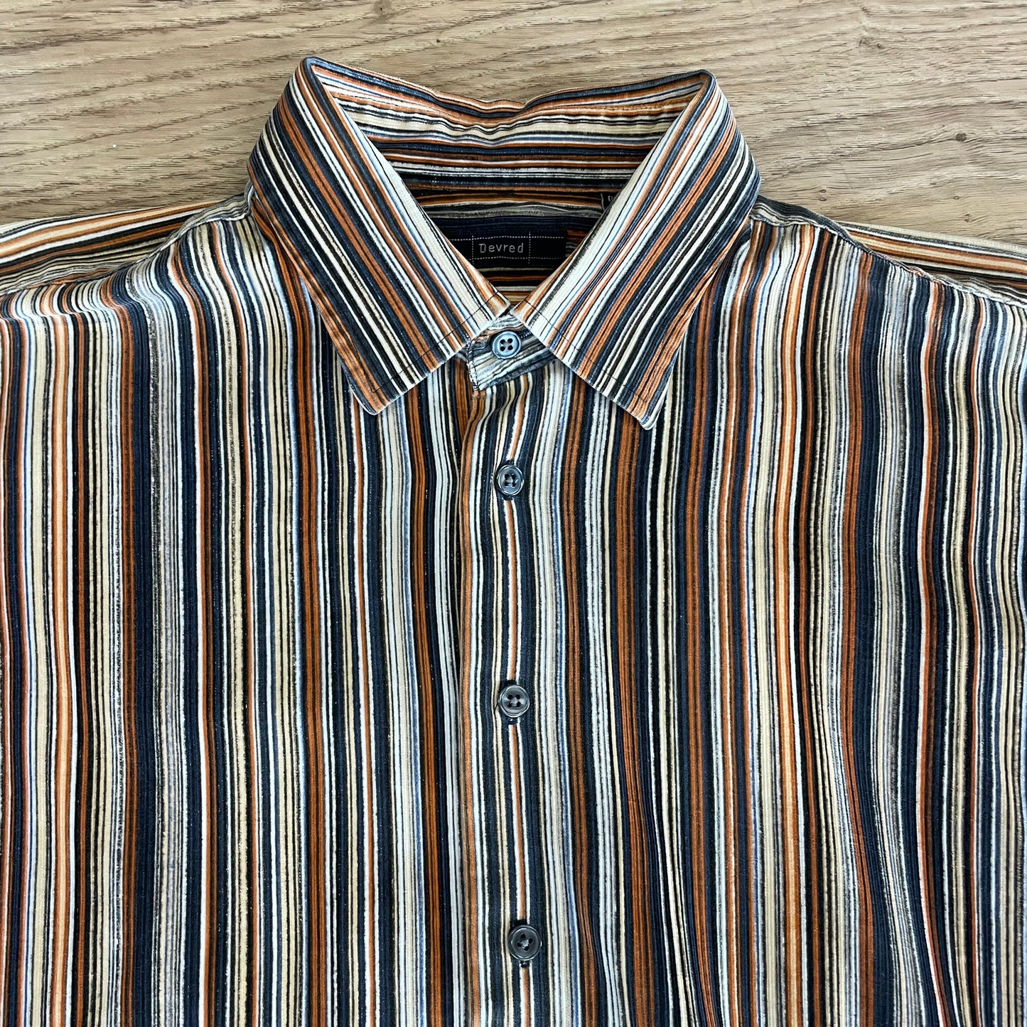 Striped cord shirt