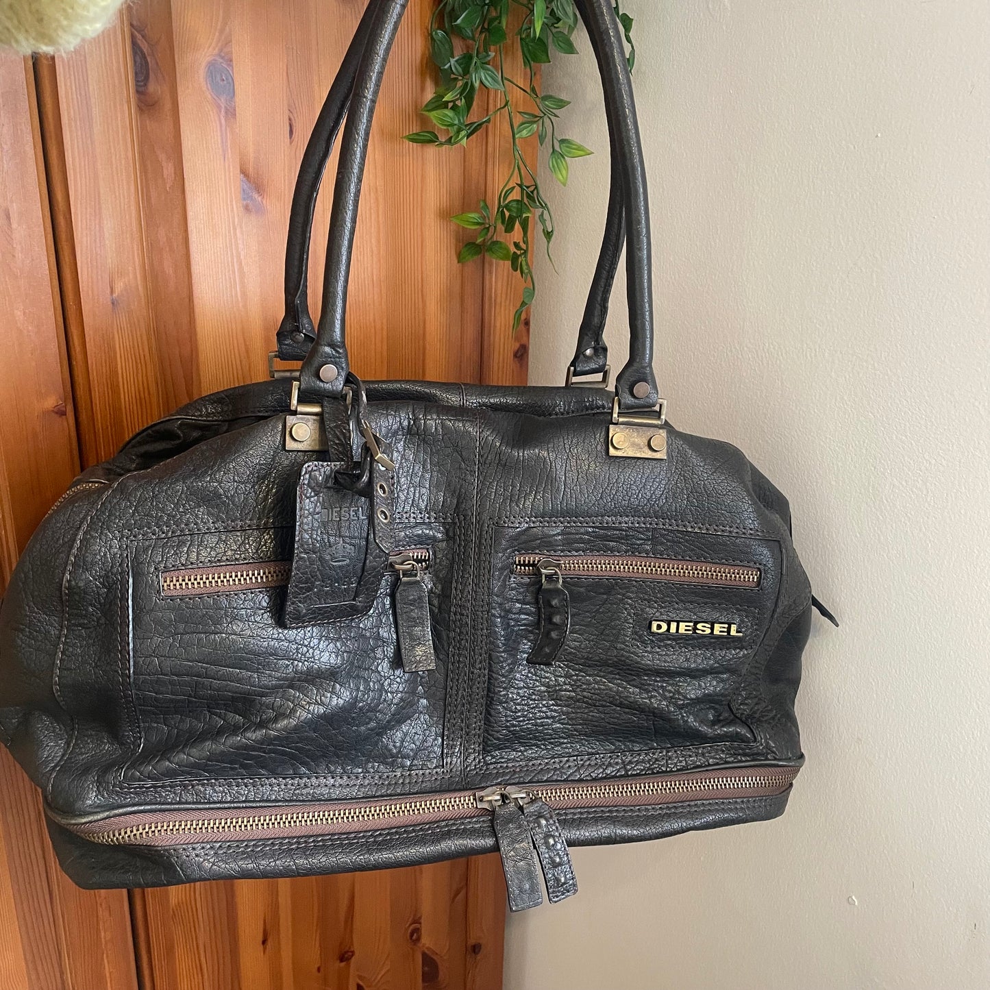 Diesel Leather Travel Bag