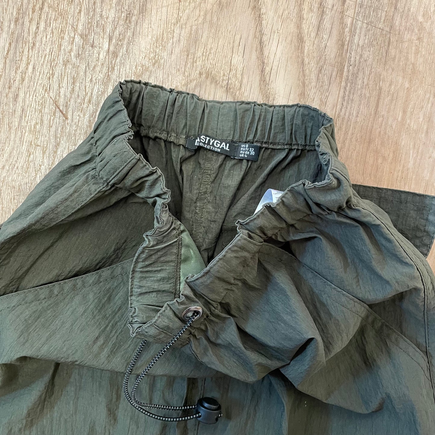 Y2K parachute maxi skirt