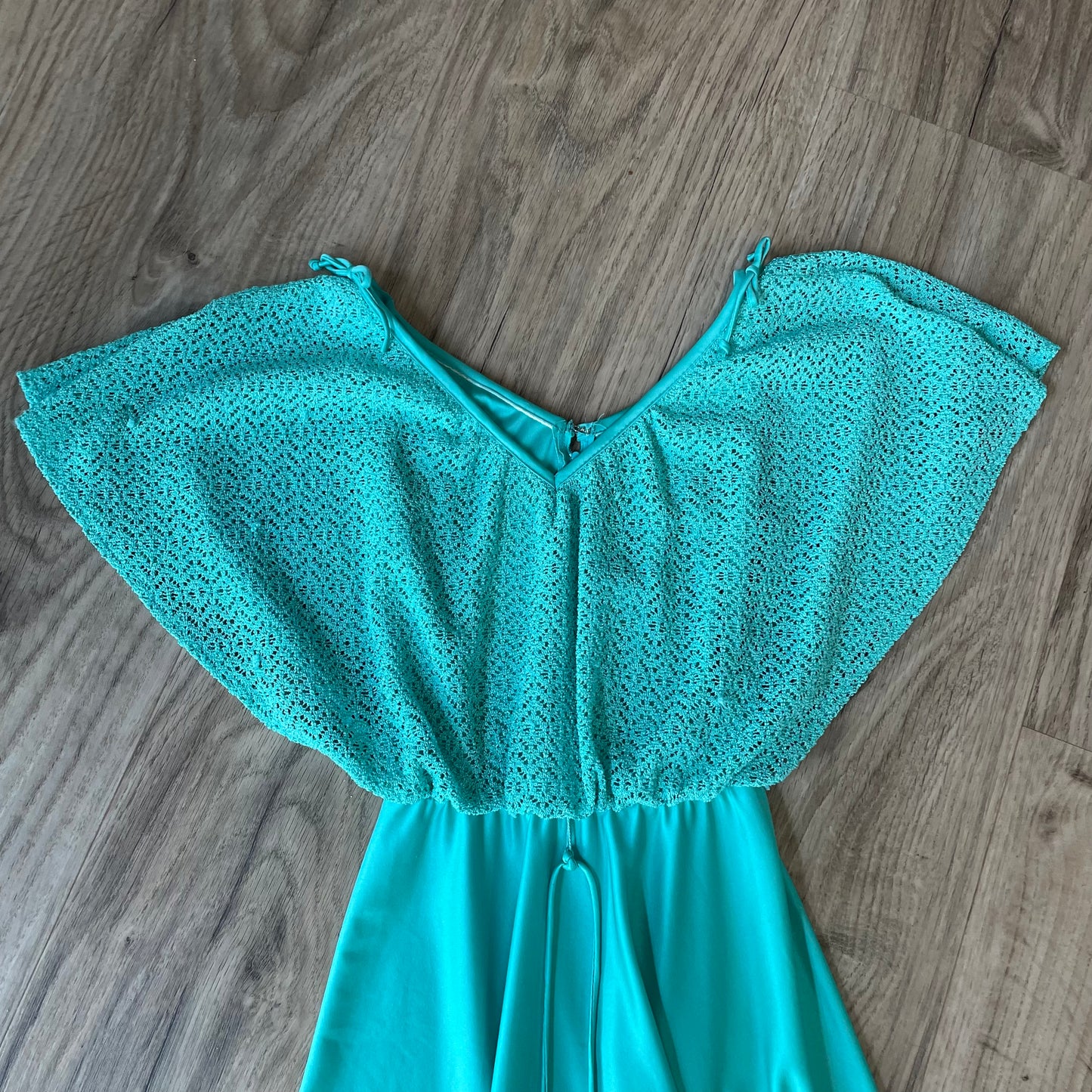 1970s Crochet Maxi Dress