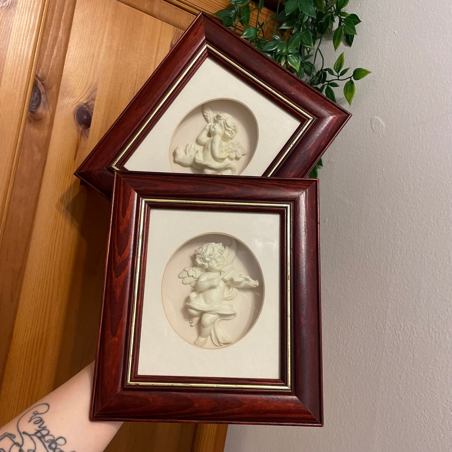 Set of 2 Cherub Photos