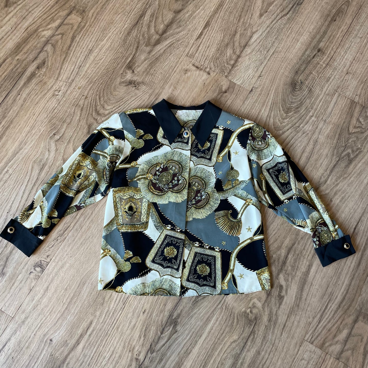 Pattern Silk Style Blouse