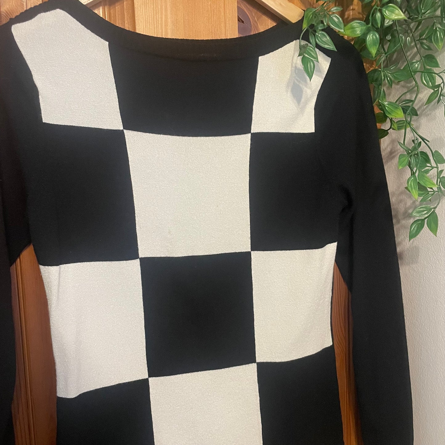Checkboard sweater