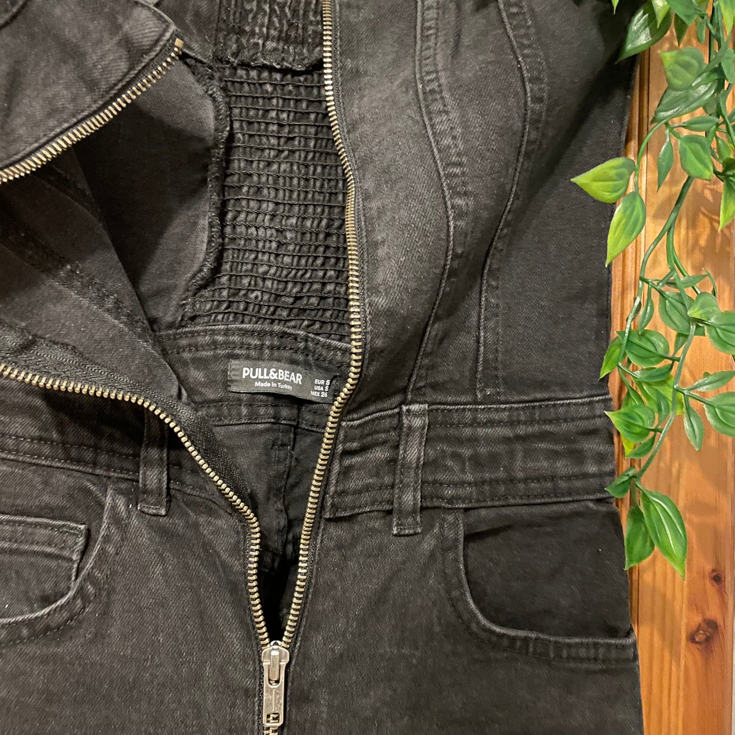 Strapless Pull and Bear denim jumpsuit