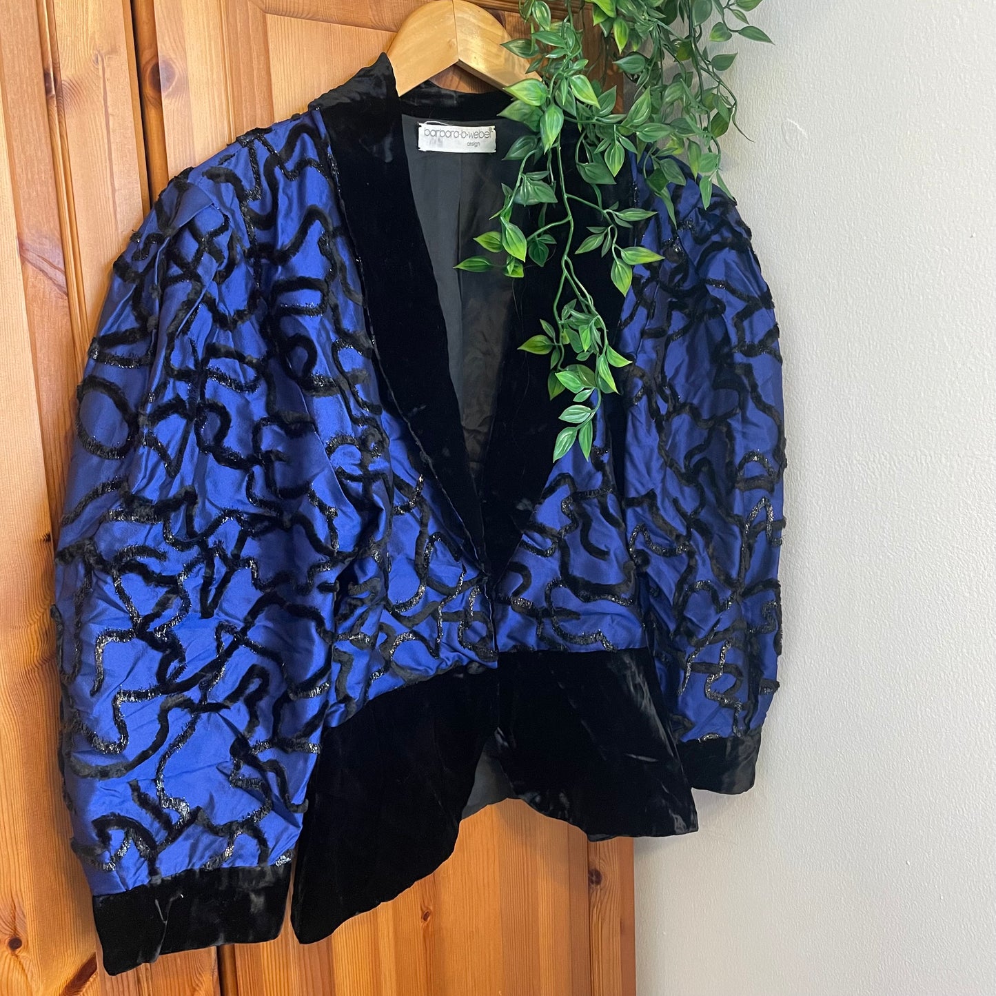 80s Velvet Detail Jacket
