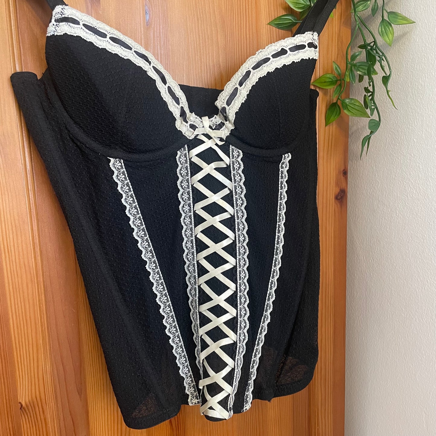 Black and White Corset