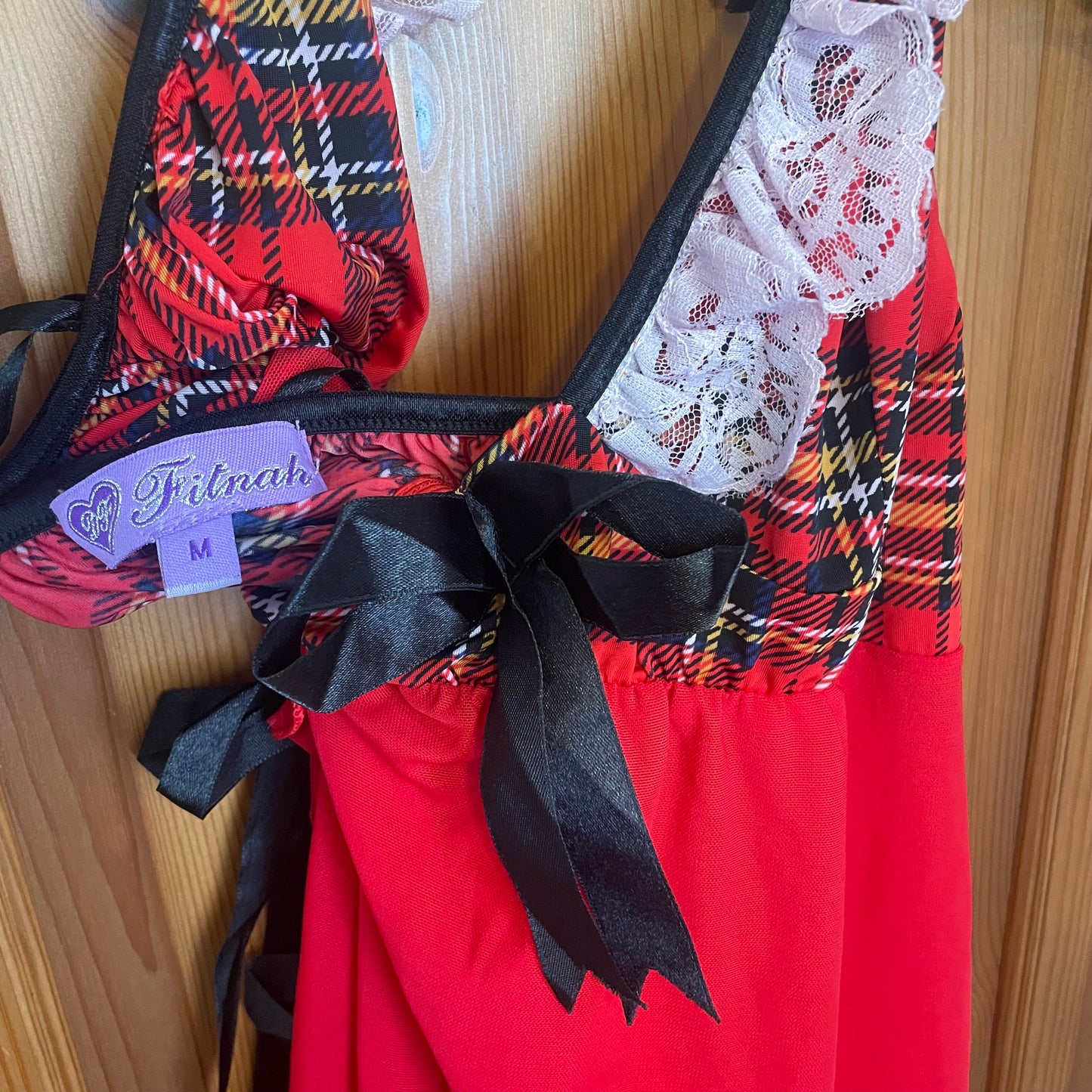 Tartan Gothic / Y2K style nightie
