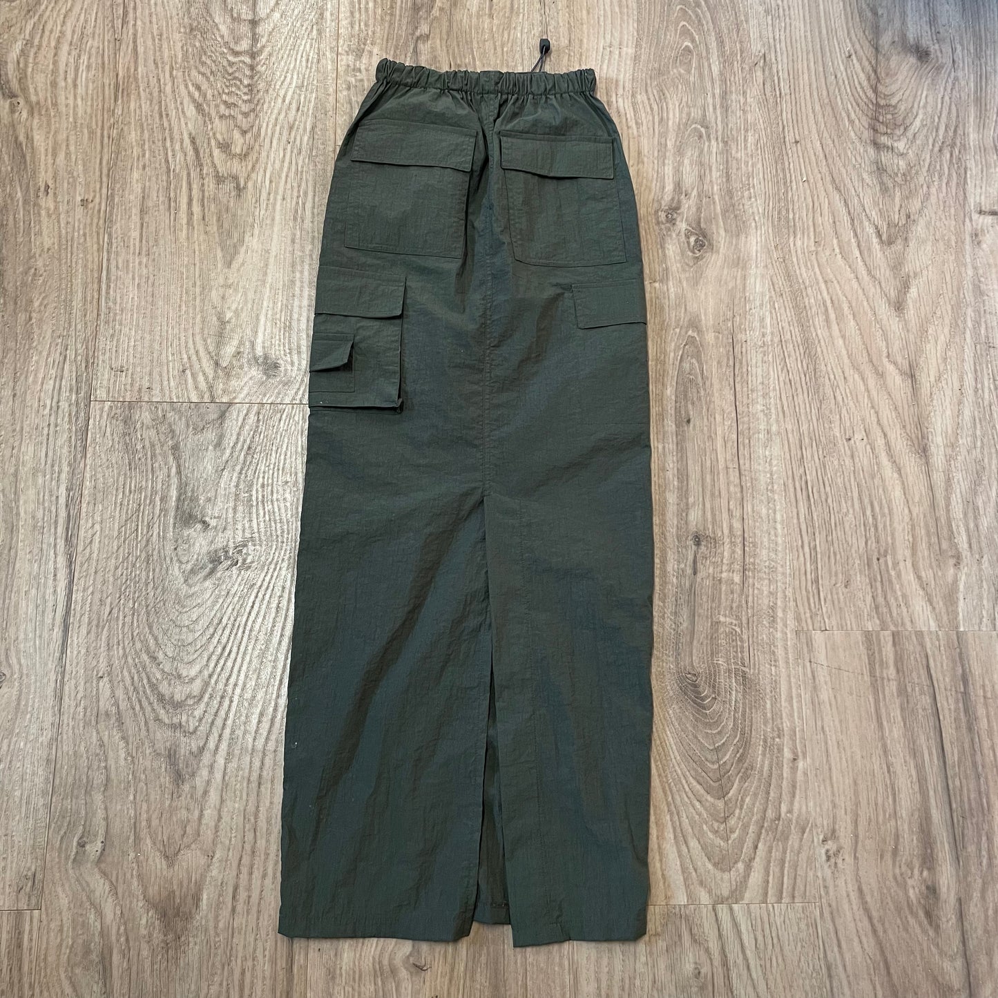 Y2K parachute maxi skirt