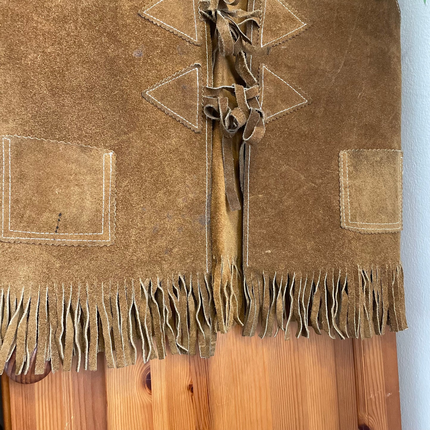 Suede western style waistcoat
