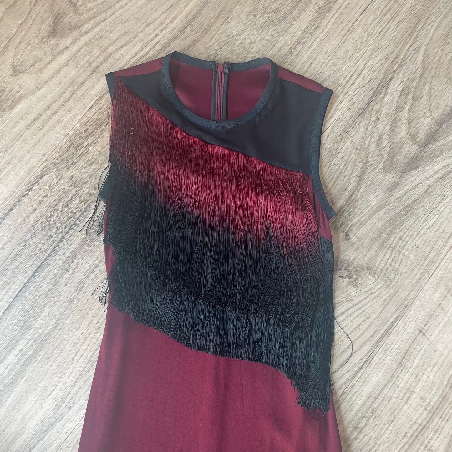 Sandro Fringe 80s dress