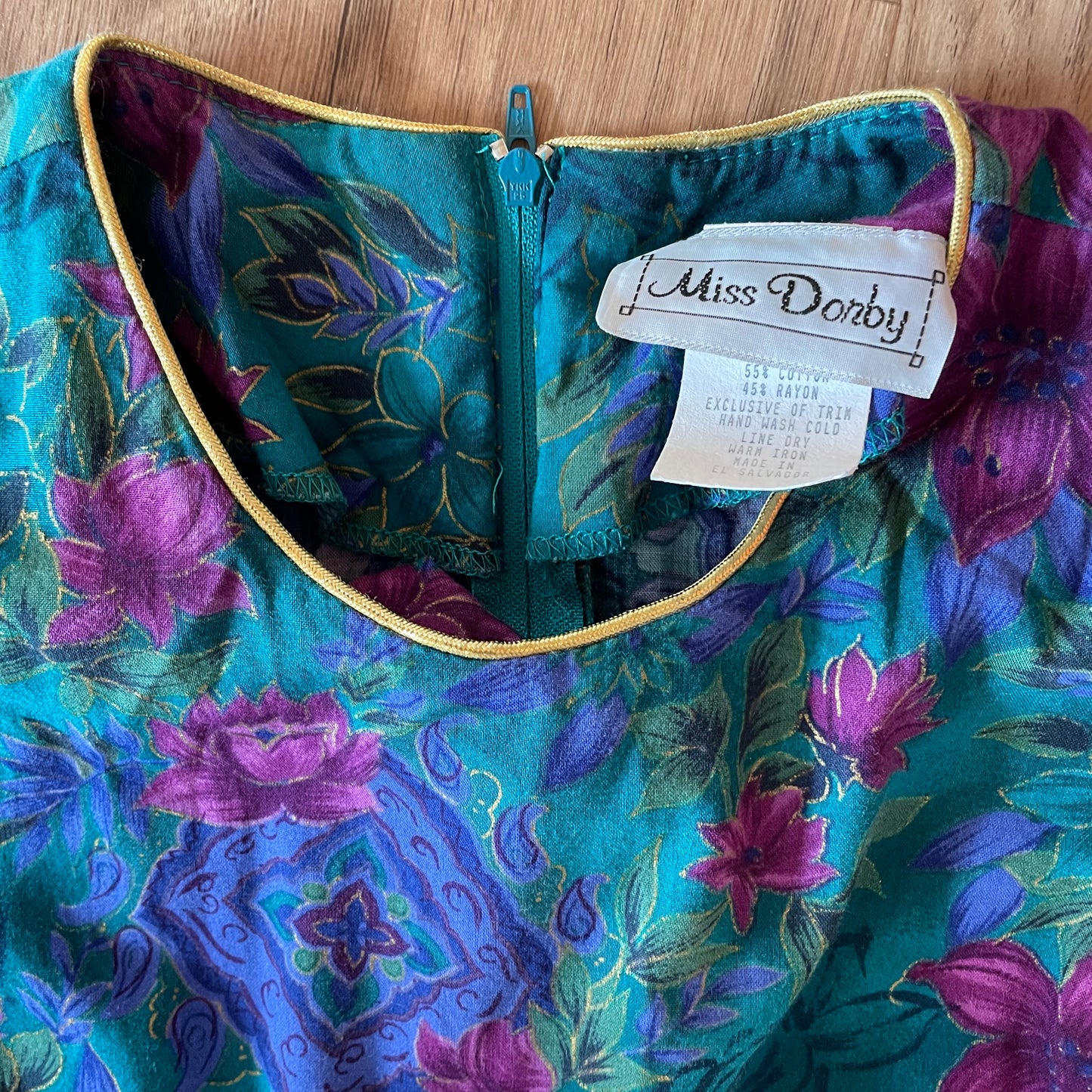 80s Floral Dress