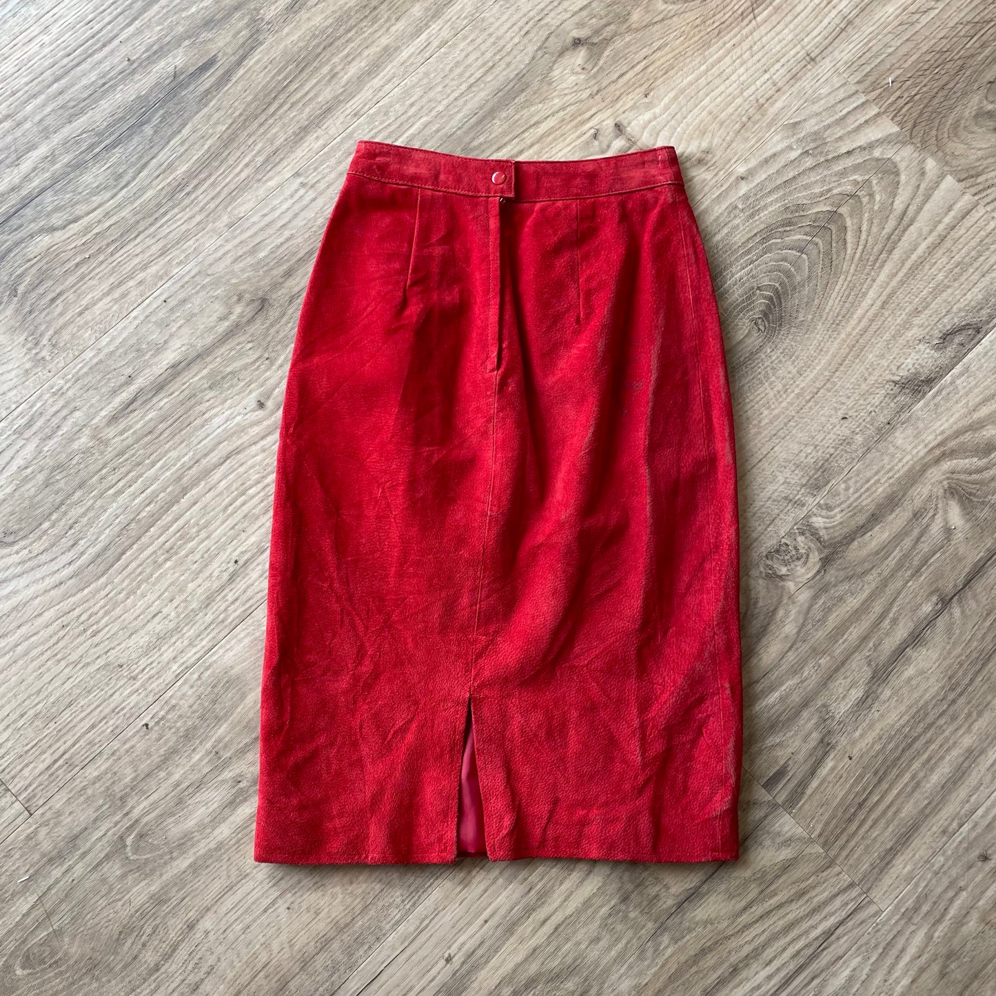 Suede skirt