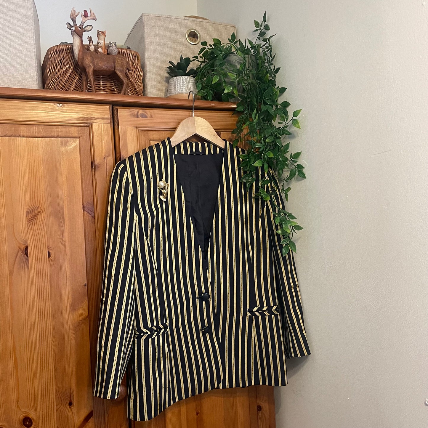 80s Striped Blazer