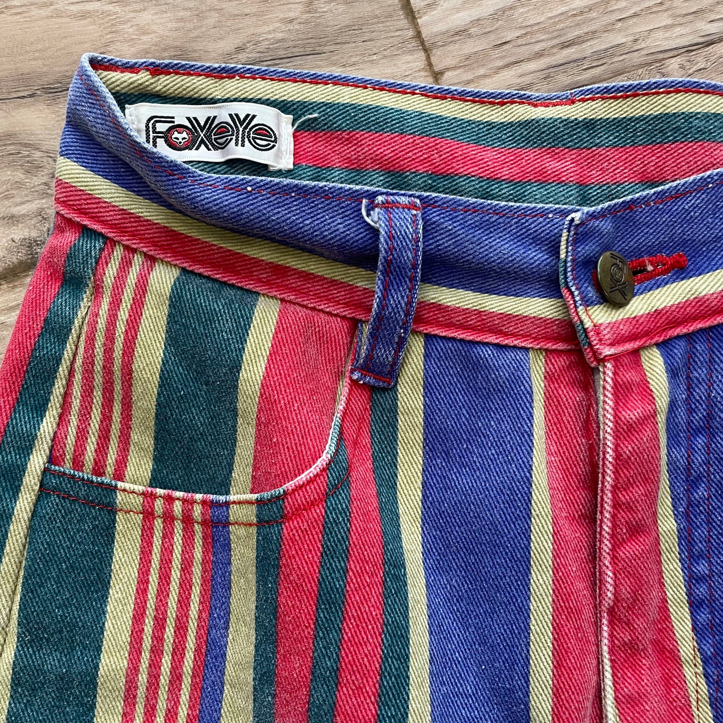 Foxeye Striped Rainbow Jeans