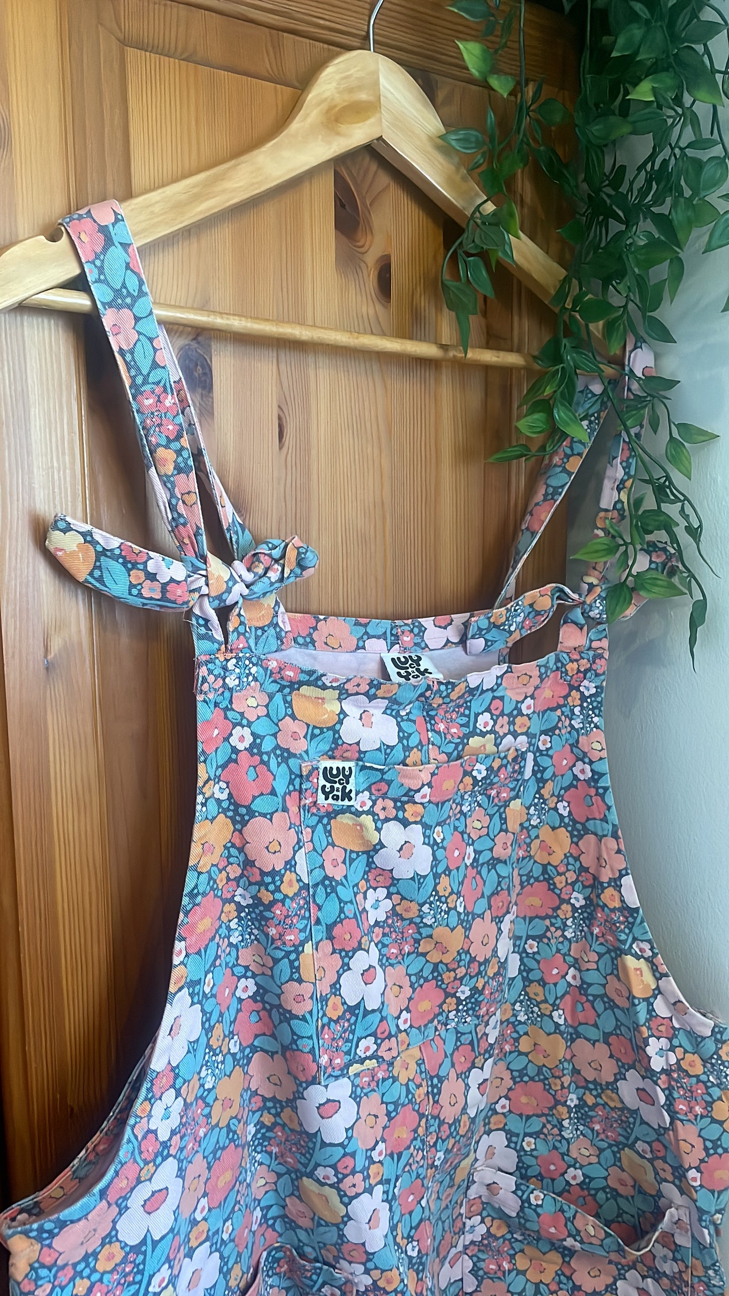 Lucy and Yak Floral Dungarees