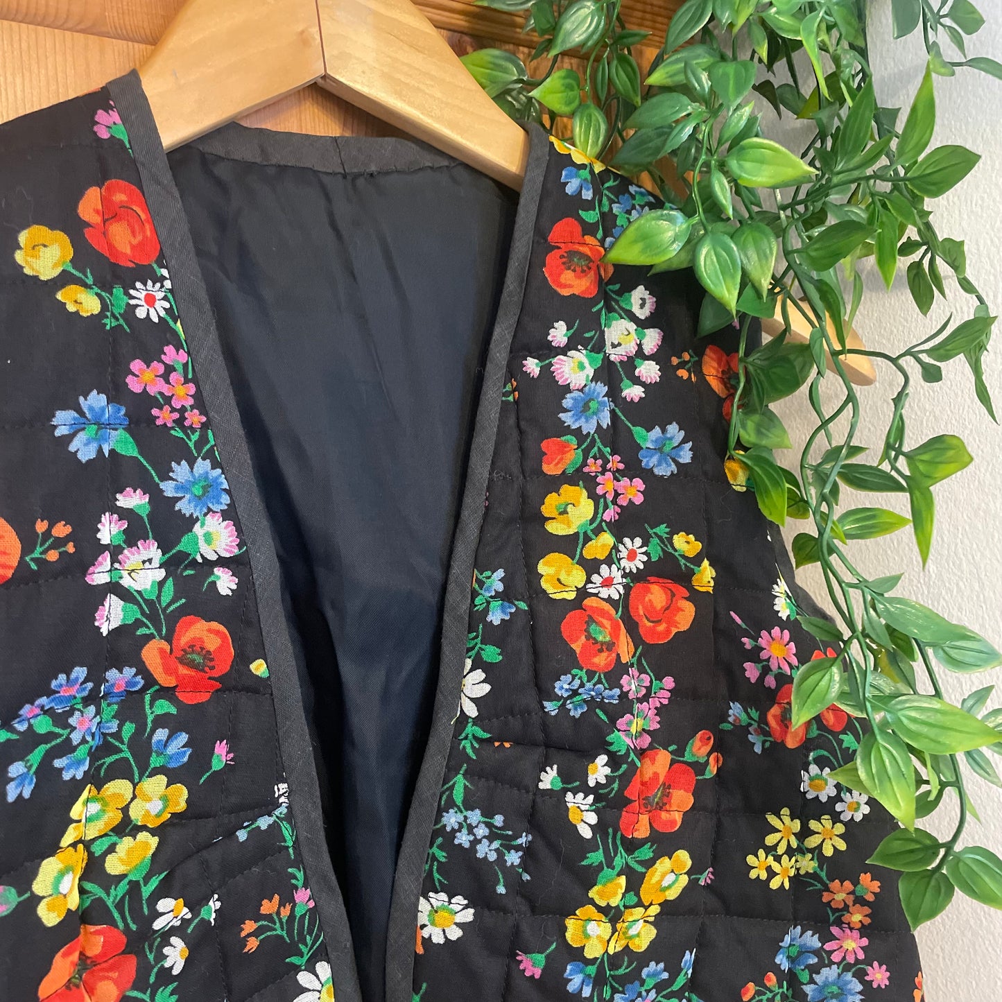 Floral Quilted Vest Waistcoat