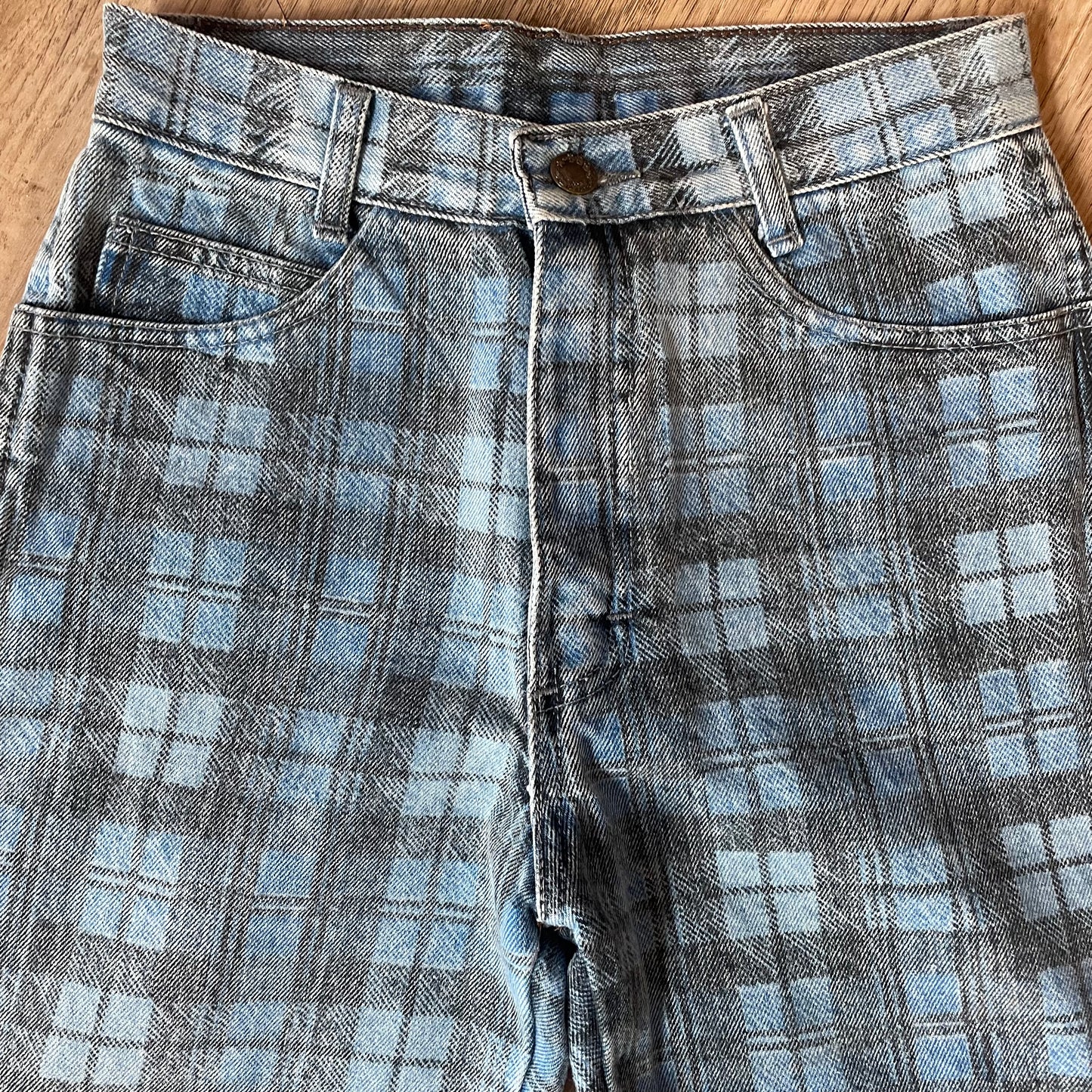 Checked Jeans