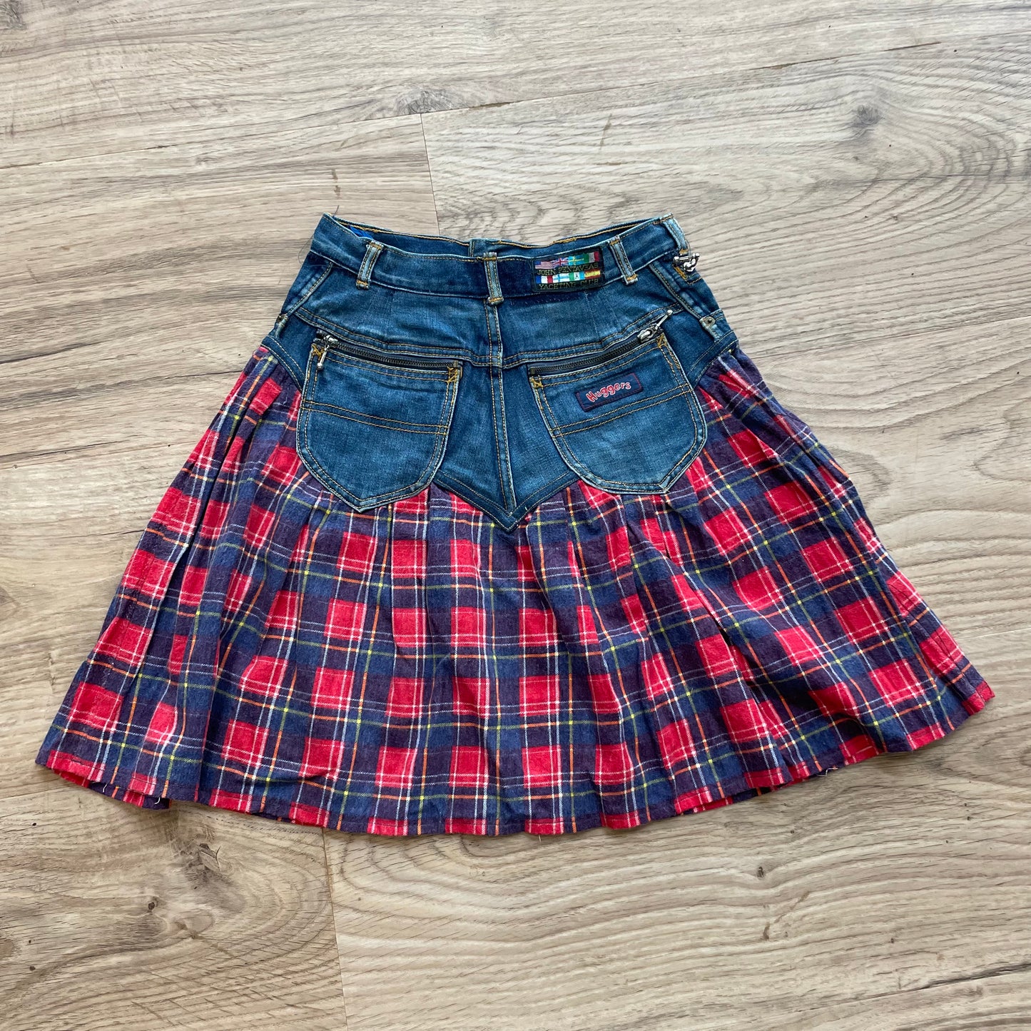 Tartan / Denim Skirt