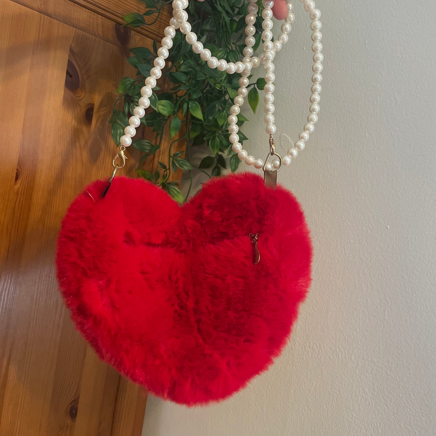 Fluffy Heart Bag