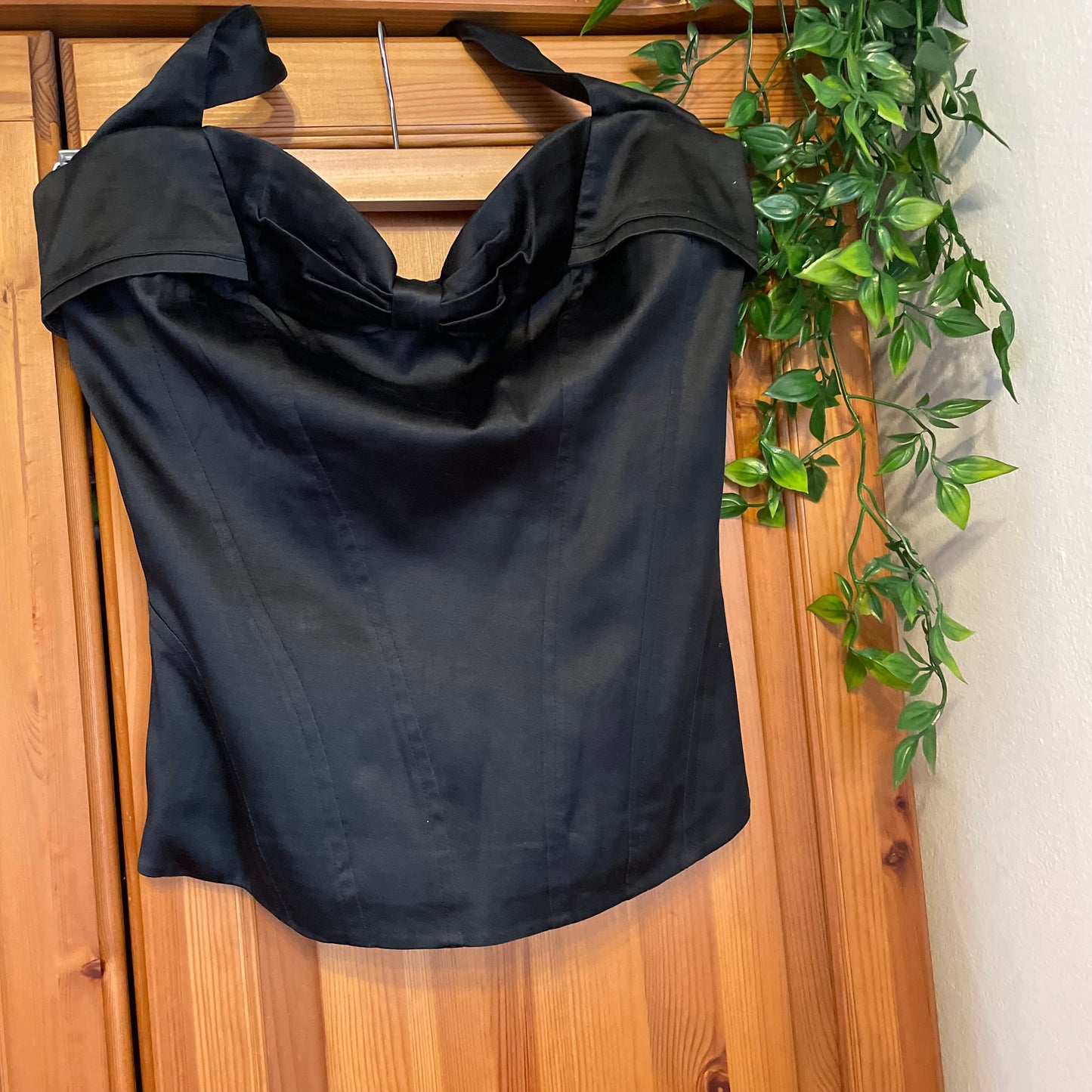 Karen Millen Halter-neck corset top