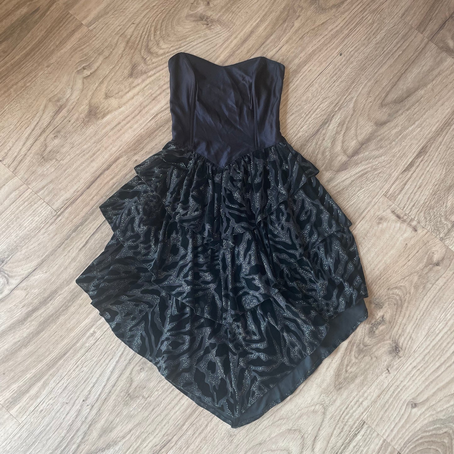 Strapless 80s Dress