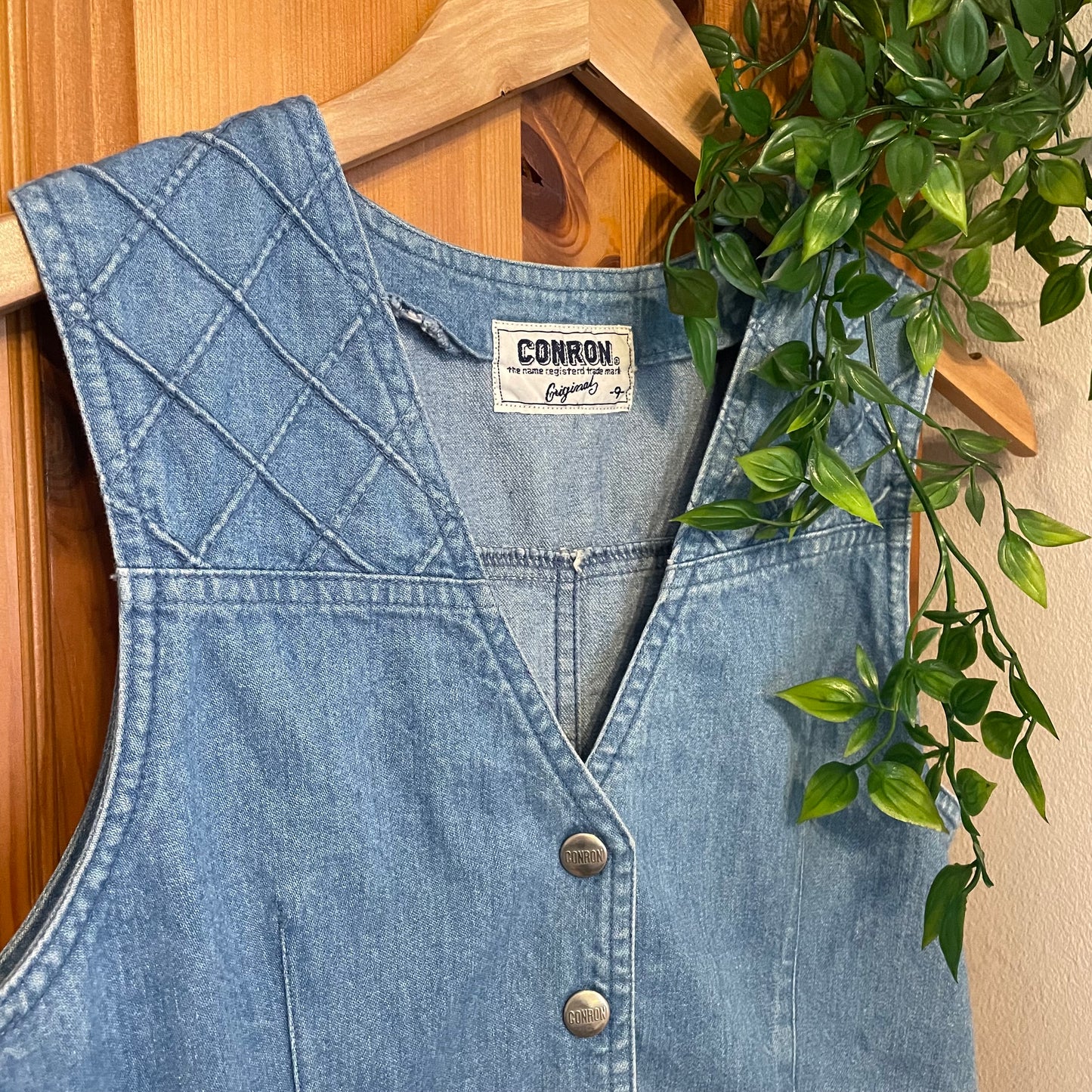 Vintage Denim Waistcoat / Top