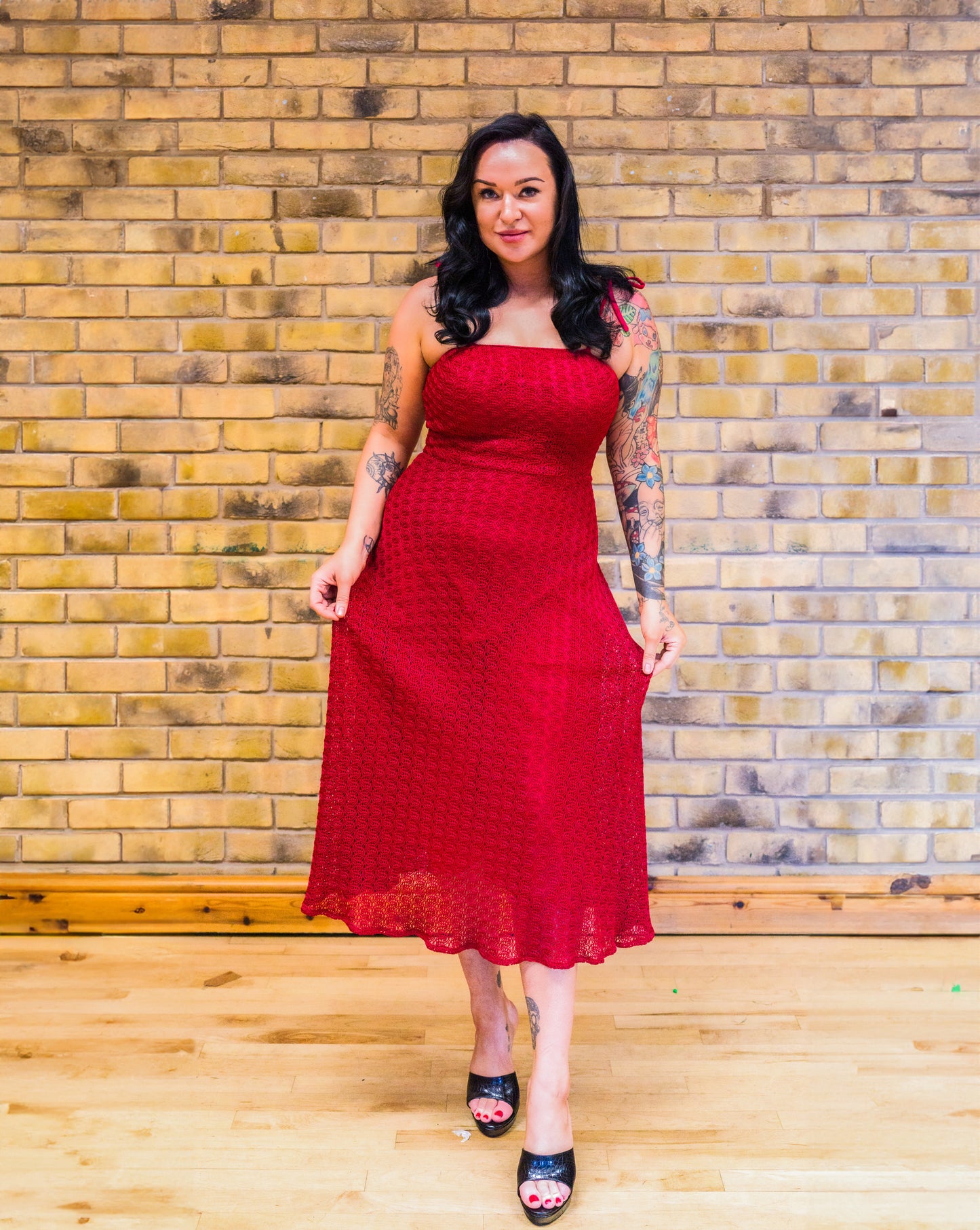 1970s Crochet Dress and shawl