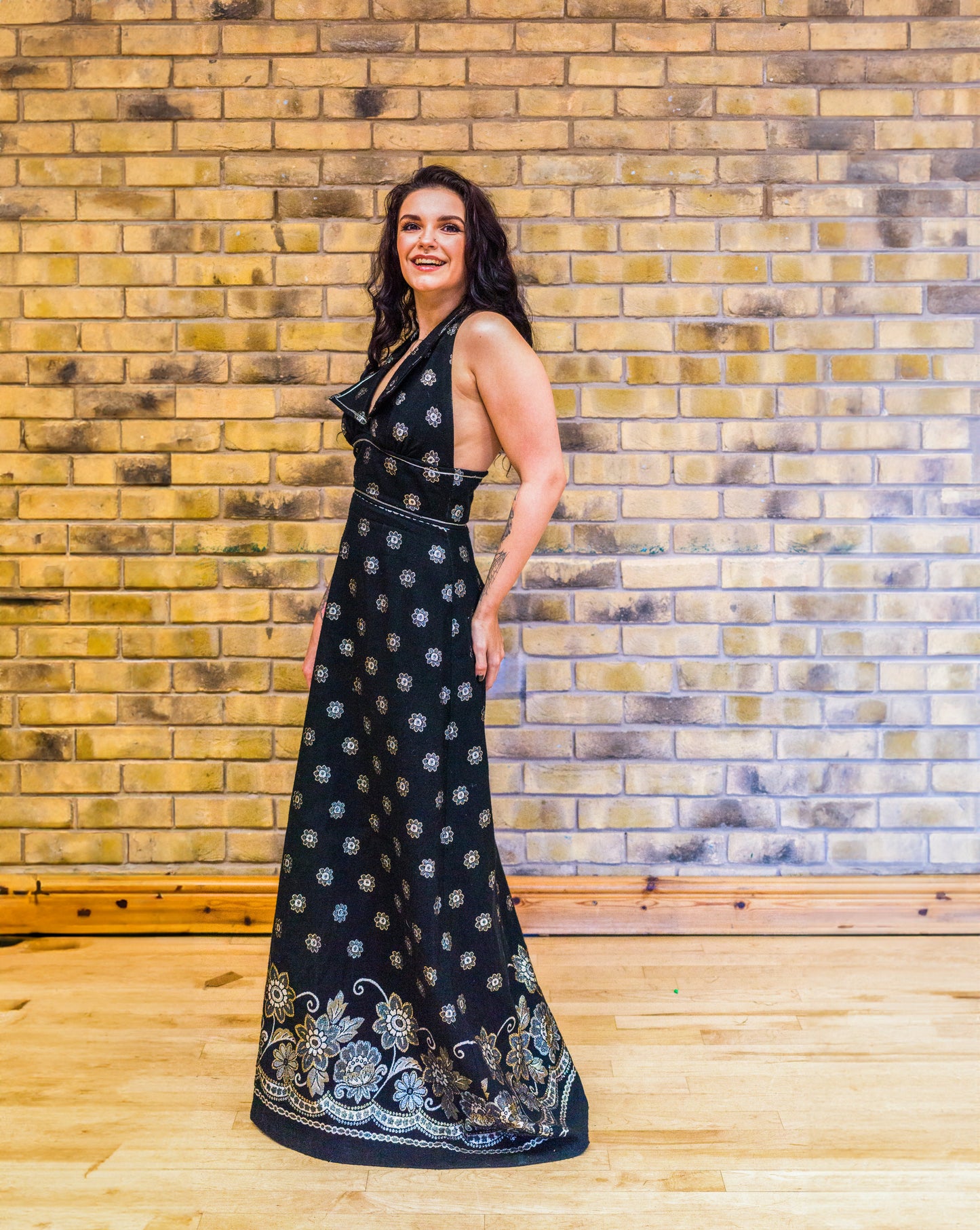 Halter-neck Maxi Dress