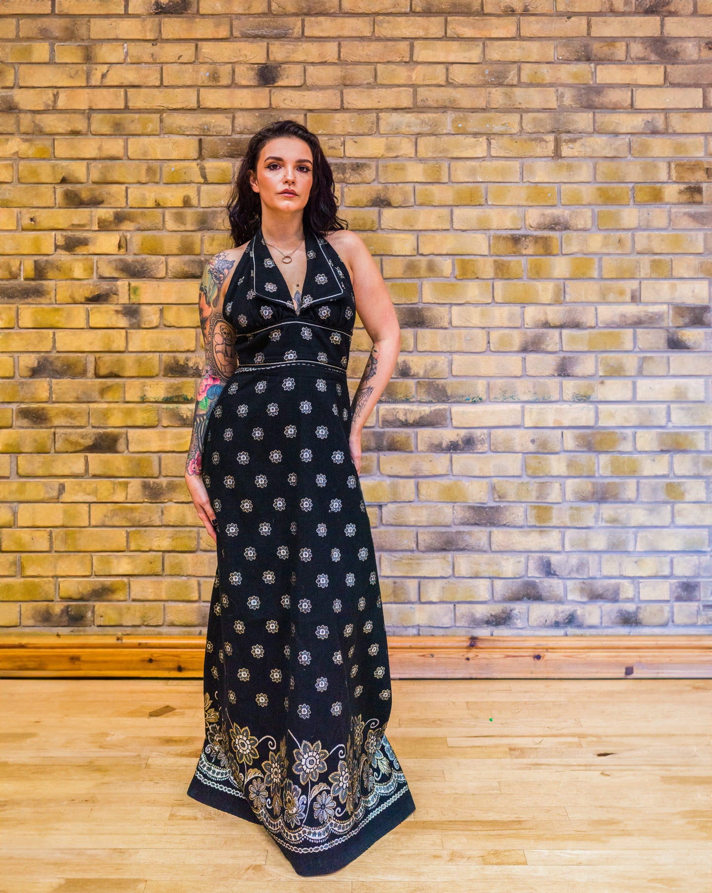Halter-neck Maxi Dress