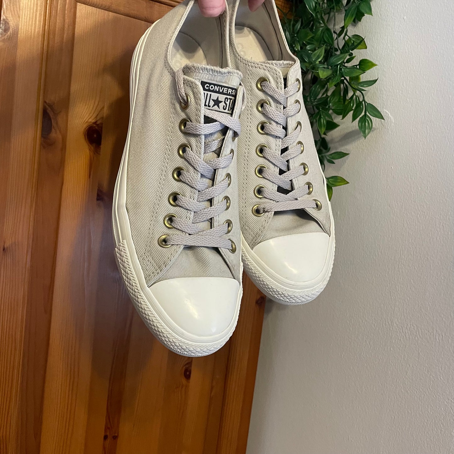 Mens beige converse