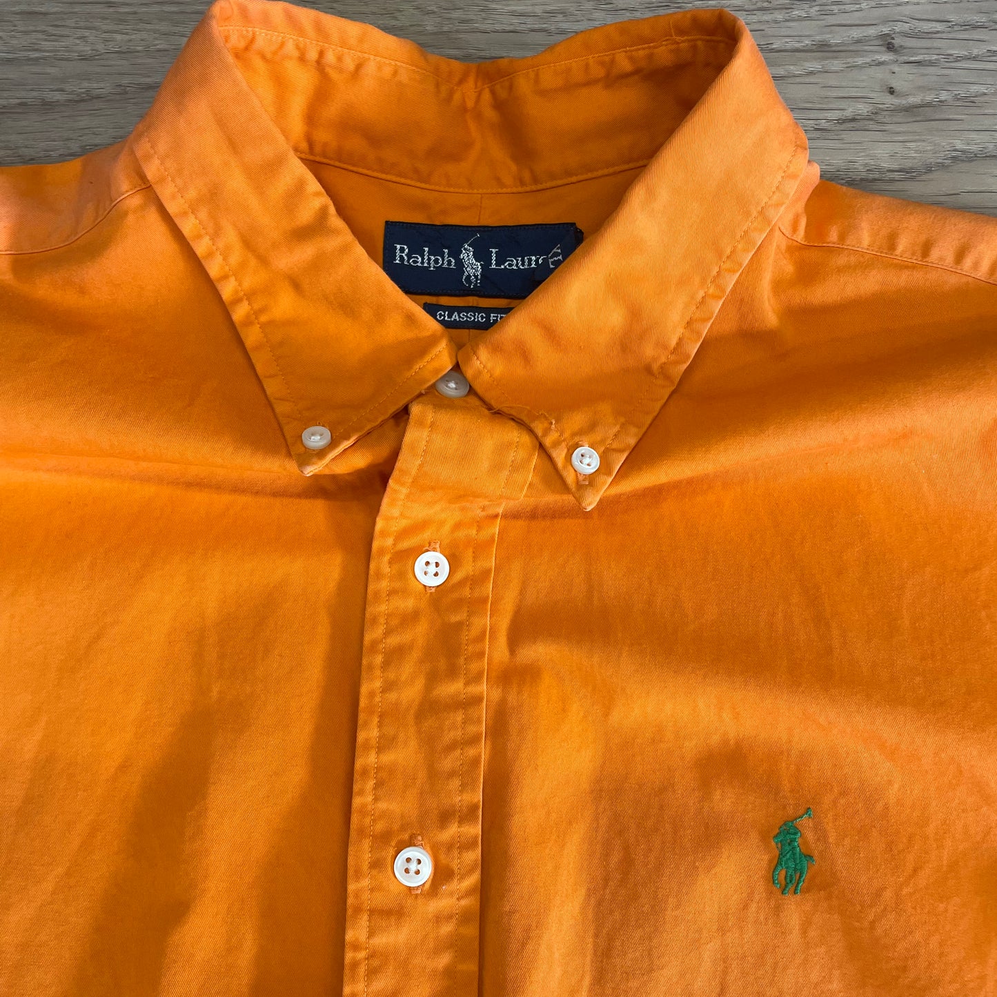 Orange Ralph Lauren shirt
