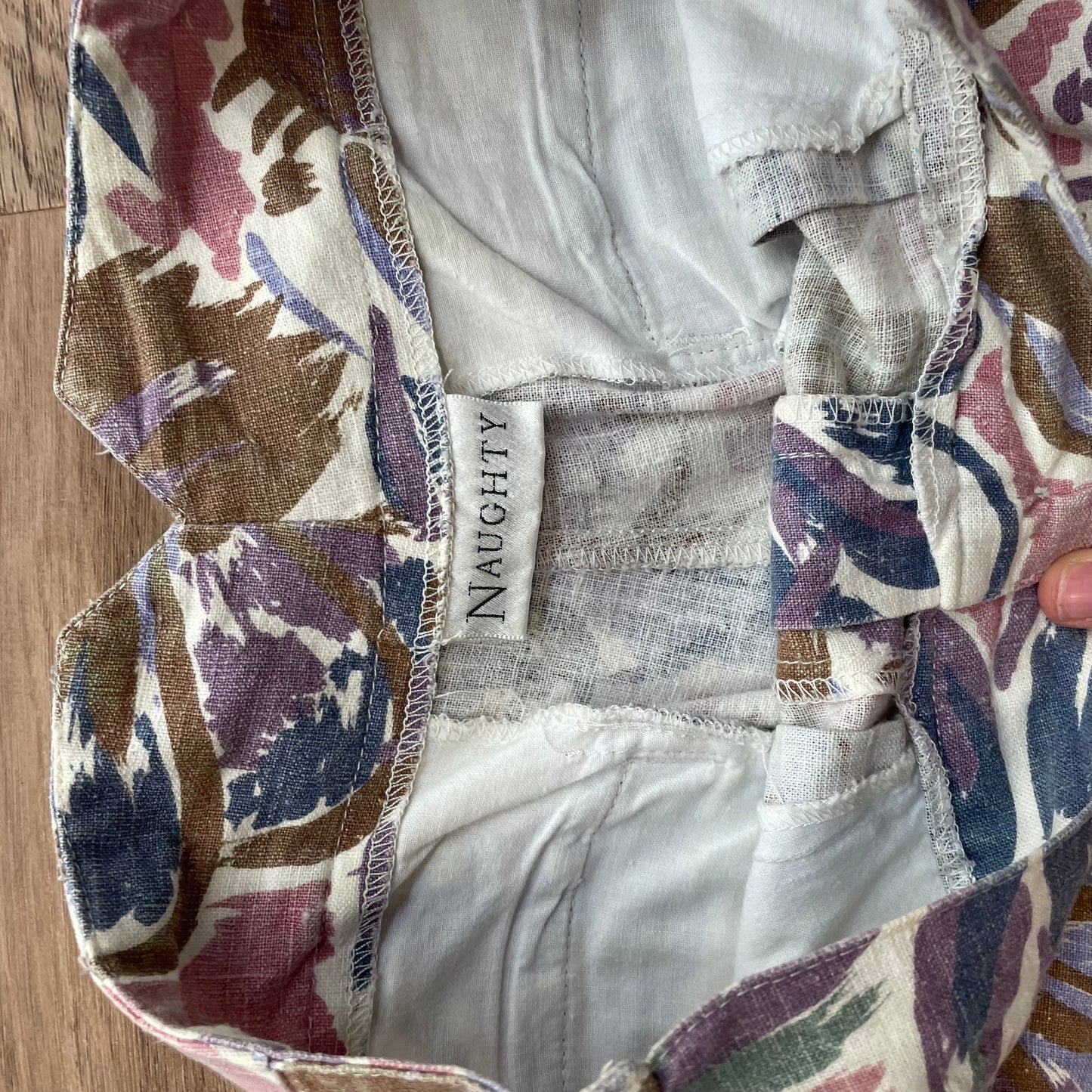 Floral Linen Trousers