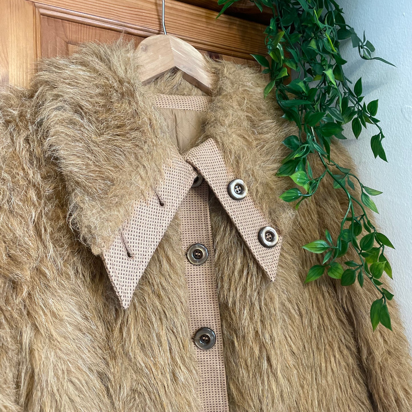 70s faux fur coat