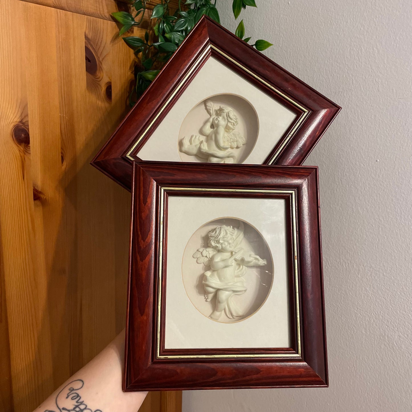 Set of 2 Cherub Photos
