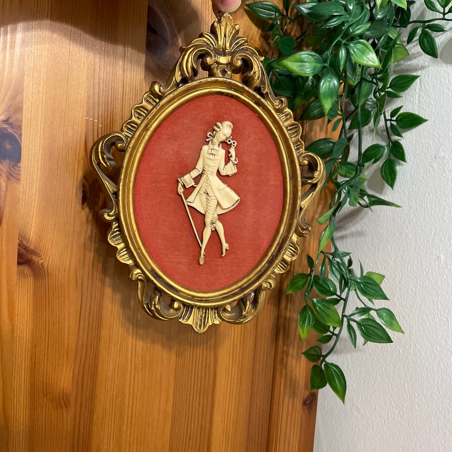 Vintage Italian Cameo Wall Hanging